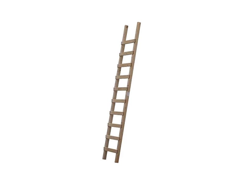 Wetim houten ladder enkel 10 sporten / 3.00m