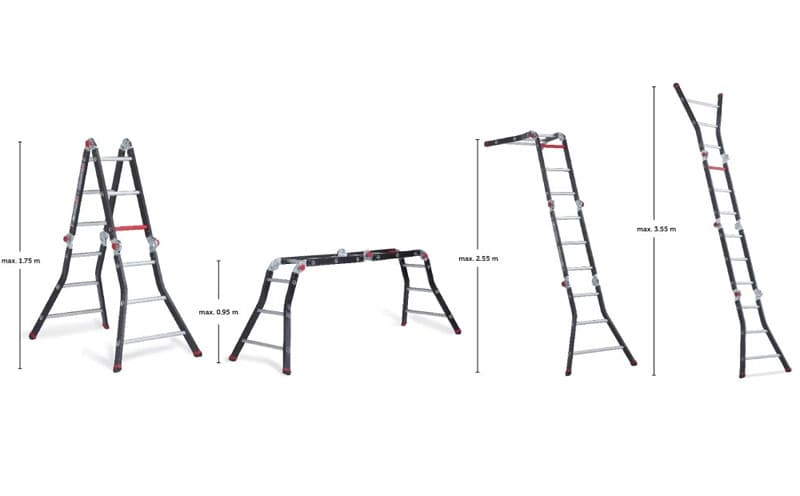 Vouwladder Altrex Varitrex 4x3 sporten