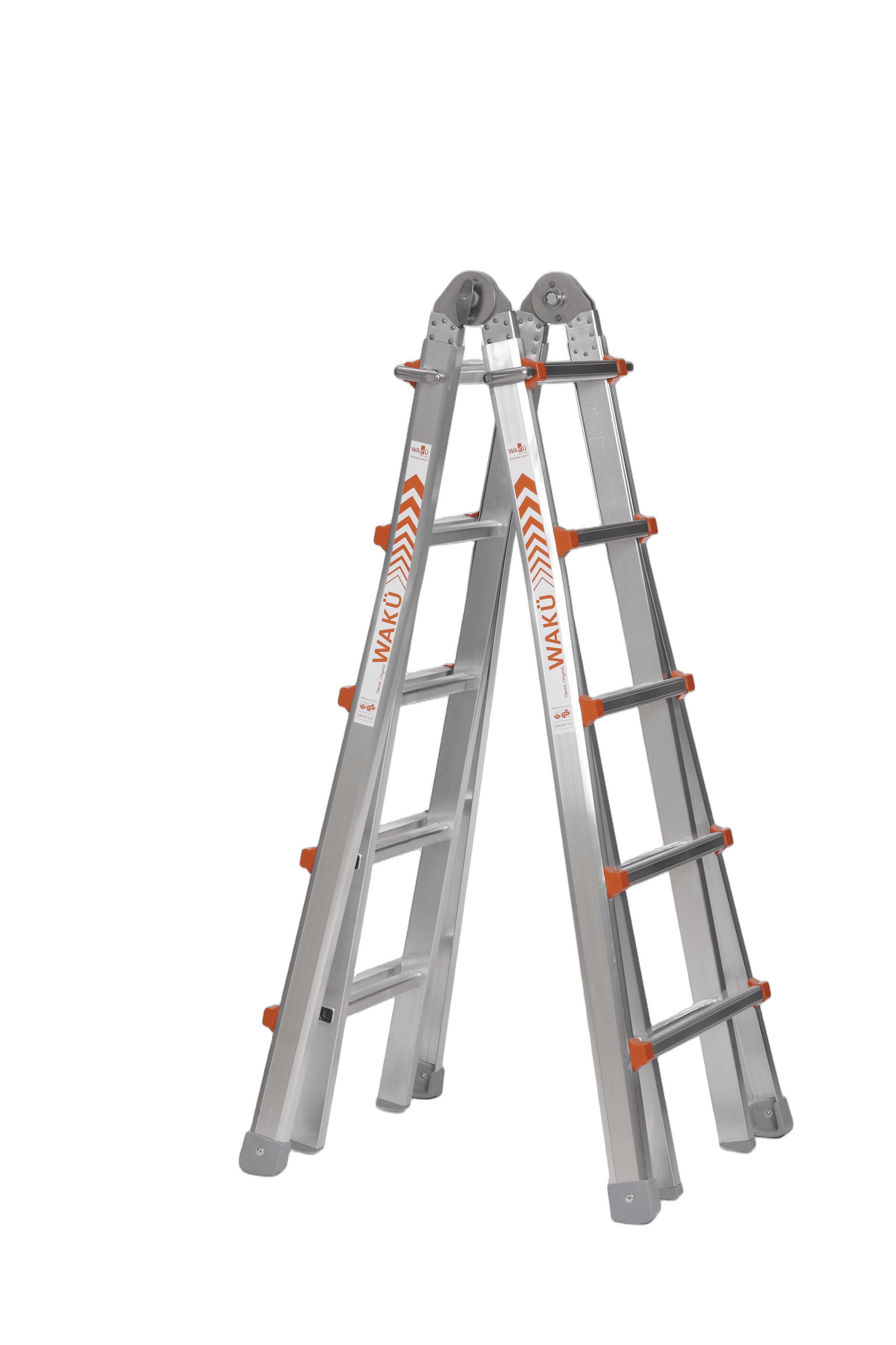Waku telescopische vouwladder 4x5