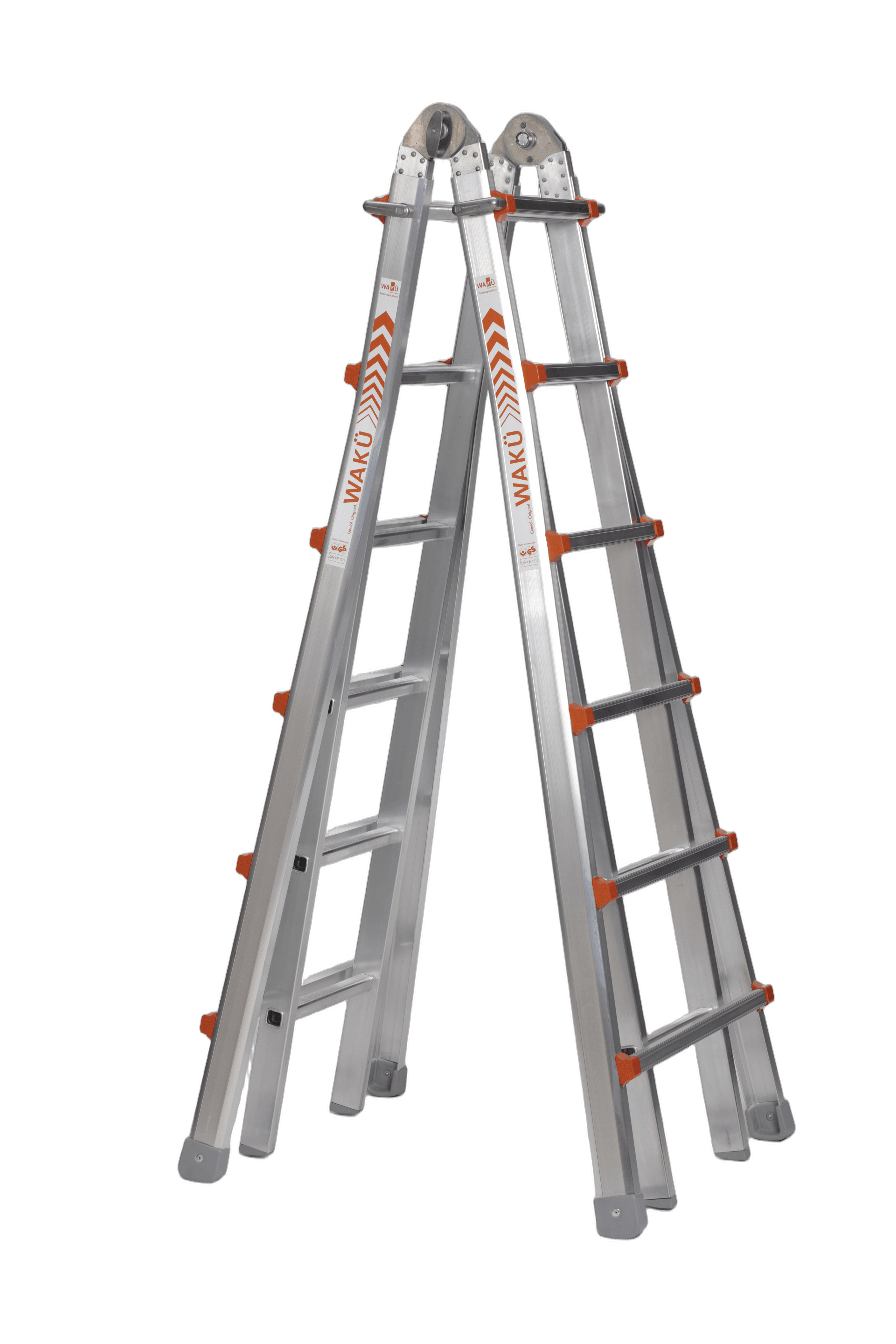 Waku telescopische vouwladder 4x6