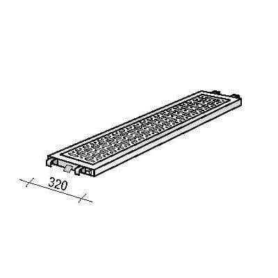 Ringscaff vloerdeel 0,73 x 0,32 m