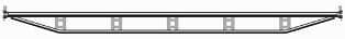 Ringscaff ligger dubbele buis 2,57m