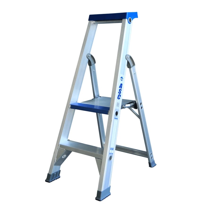 Asc bordestrap 2 treden aluminium OP=OP