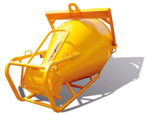 Beco betonkubel 1500 liter origineel liggend