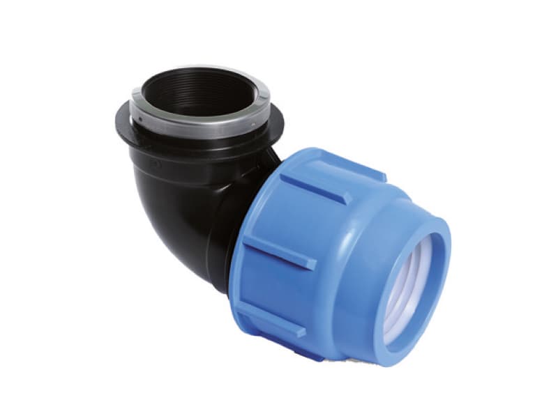 Tyleen knie 32mm met 3/4" bi.draad