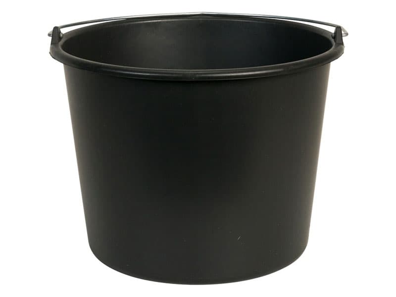 Gripline bouwemmer 20 liter zwart
