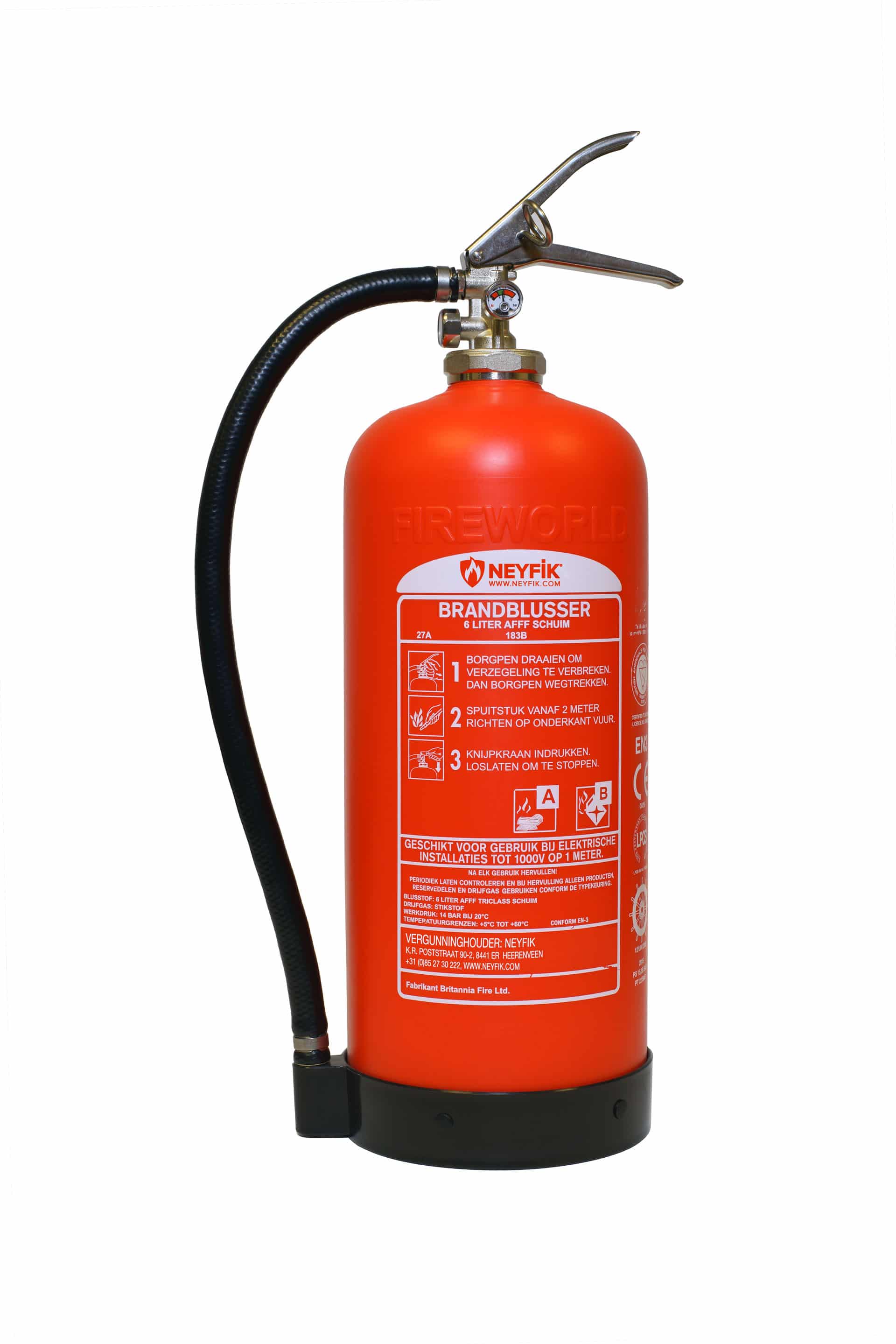 Neyfik composiet schuimblusser p50 s9 9 liter
