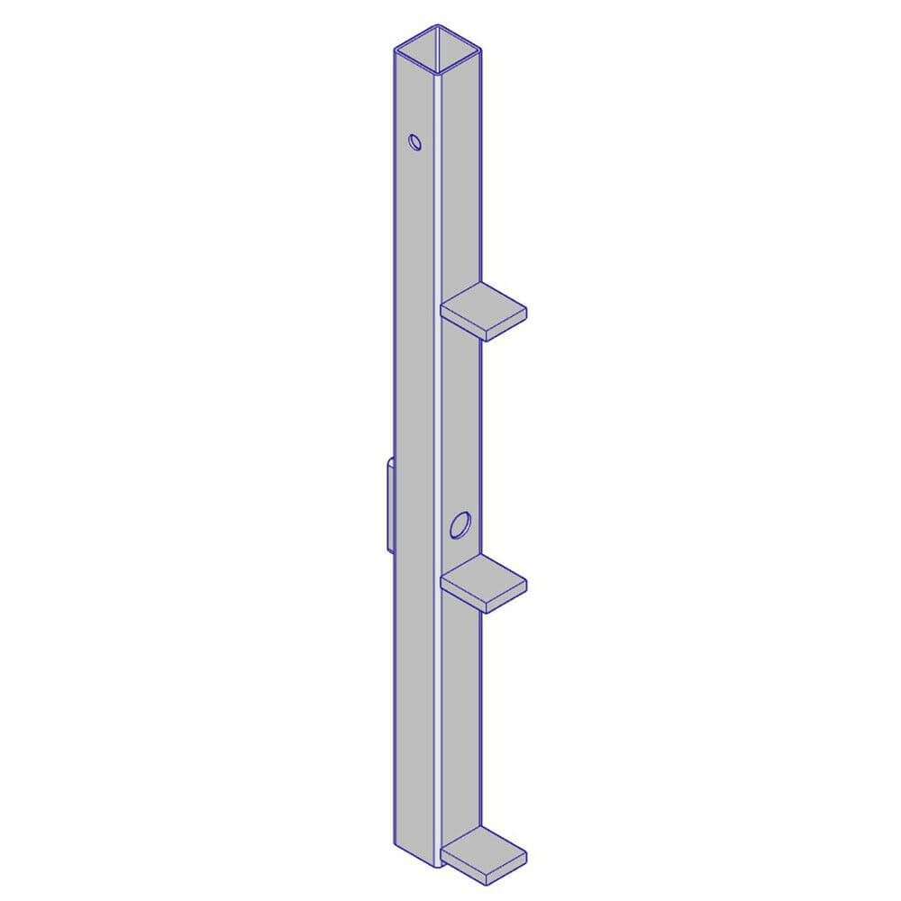 VT Staanderbevestiging verticaal frontfix
