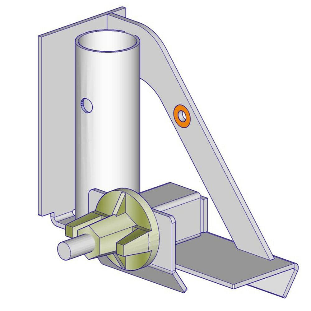 VT balkklem aluminium - rond