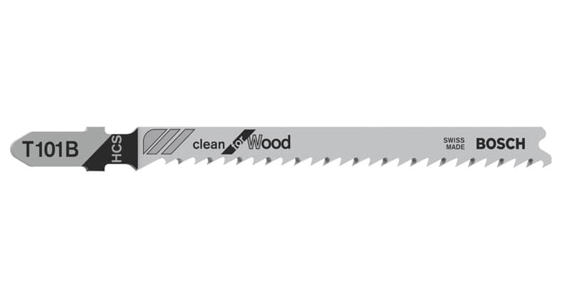 Bosch decoupeerzaagblad T 101 B Clean for Wood Professional 5 stuks