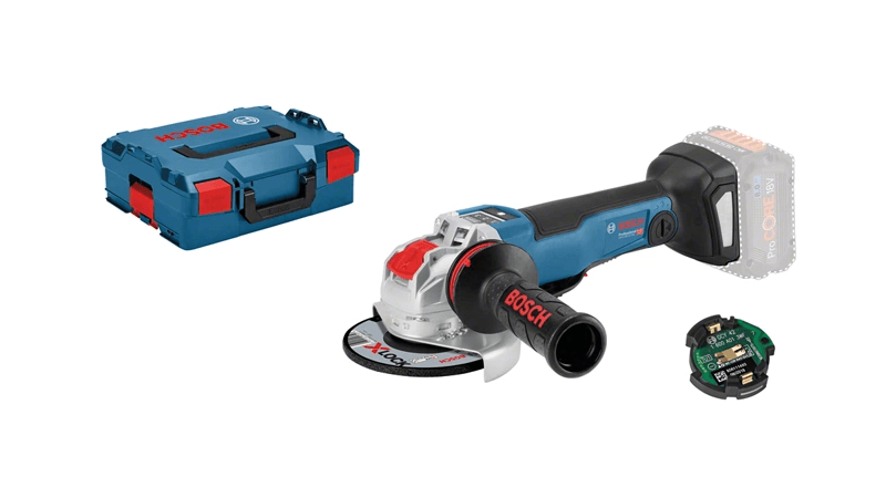 Bosch accu haakse slijper GWX 18V-10 PSC Professional 18V X-LOCK solo L-BOXX