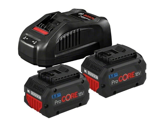 Bosch starterset 2x ProCORE18V 5.5Ah + GAL 1880 CV Professional 18V