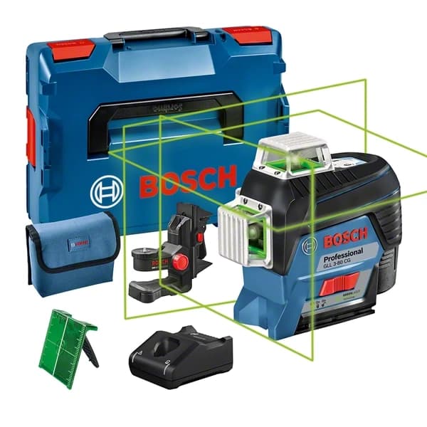 Bosch lijnlaser GLL 3-80 CG Professional groen 3x 360° Bluetooth