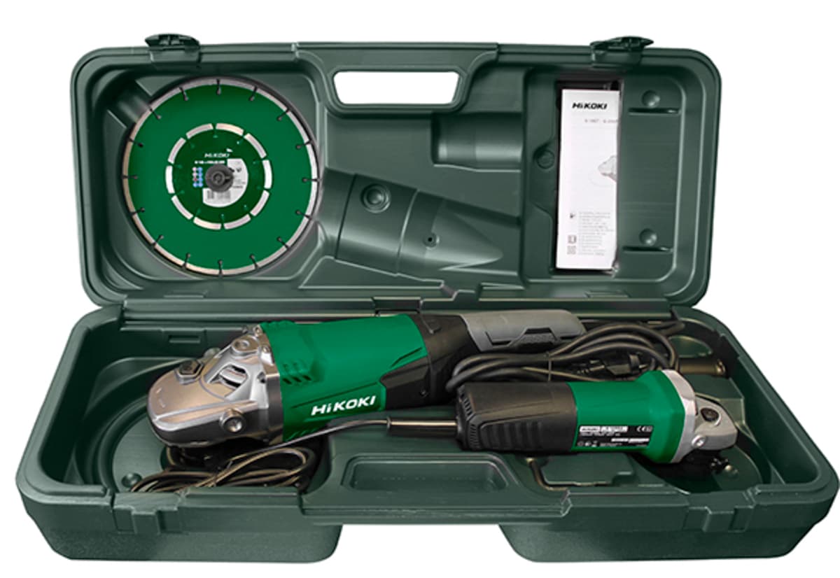 Hikoki haakse slijperset G23SW2CPZ 125-230mm 230V incl. diamantblad koffer