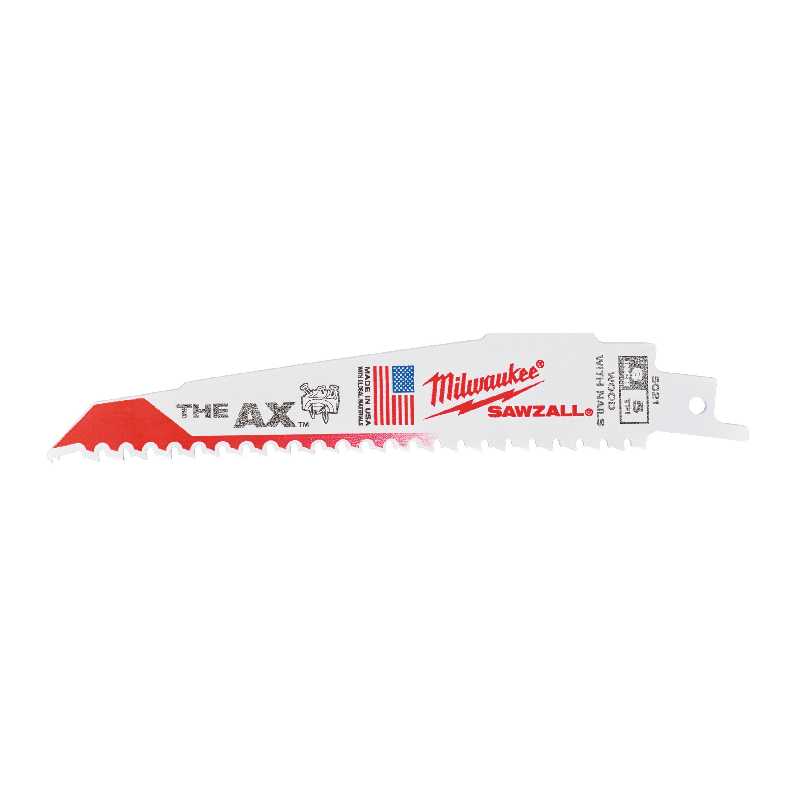 Milwaukee Reciprozaagblad Sawzall hout AX 150mm 5-Tpi (25 stuks)
