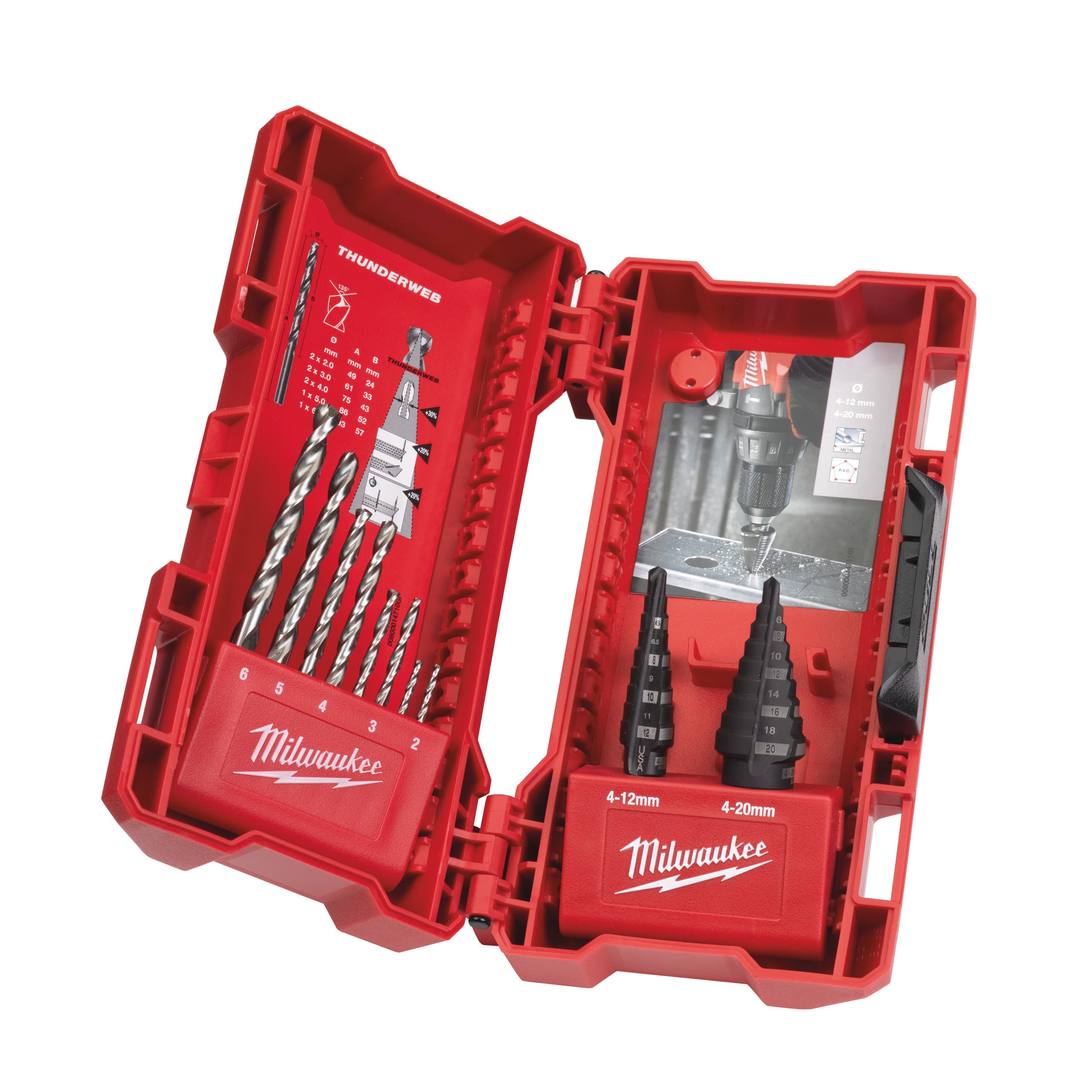 Milwaukee Stappen- Metaalborenset 10dlg