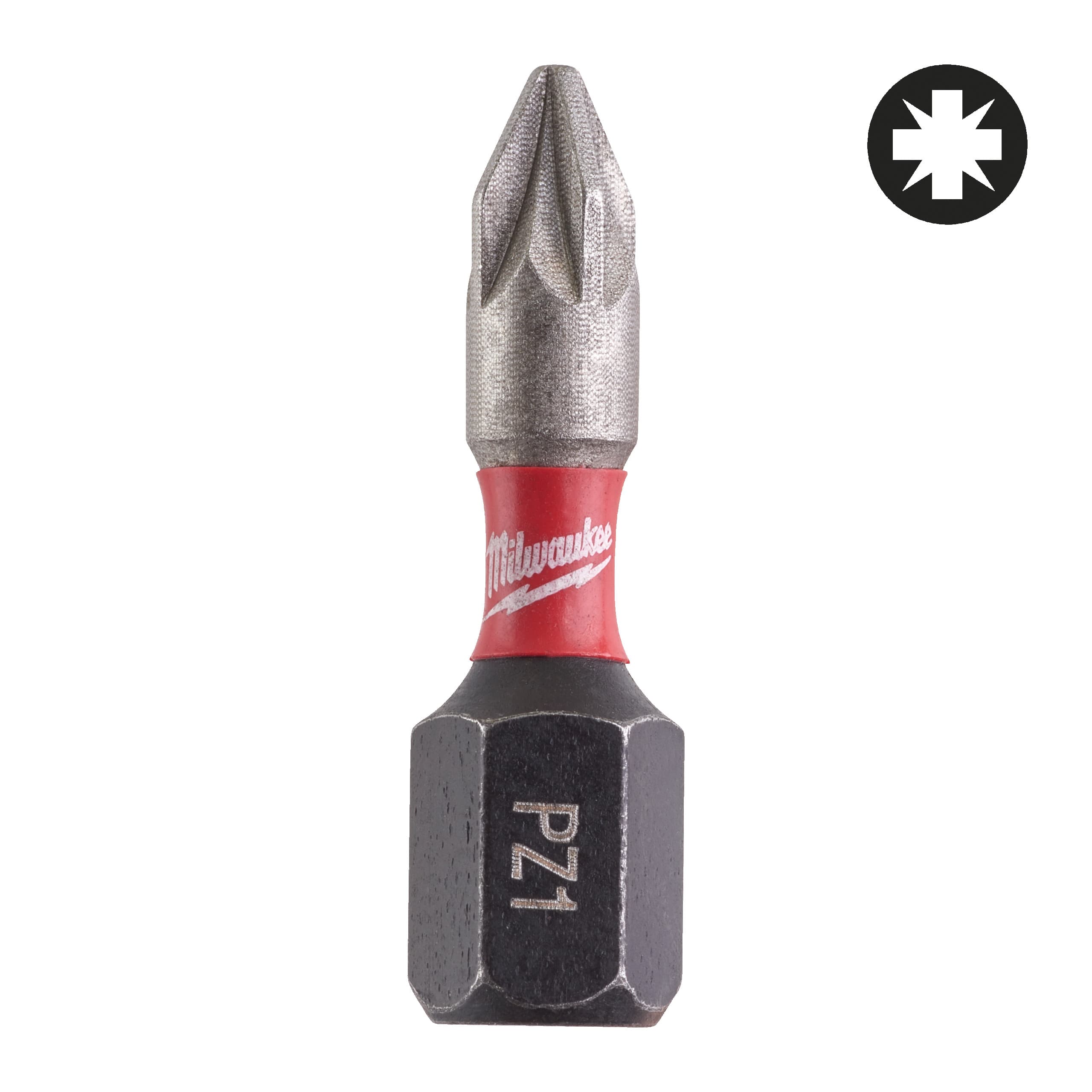 Milwaukee Schroefbit SHOCKWAVE PZ1 25mm (25 stuks)