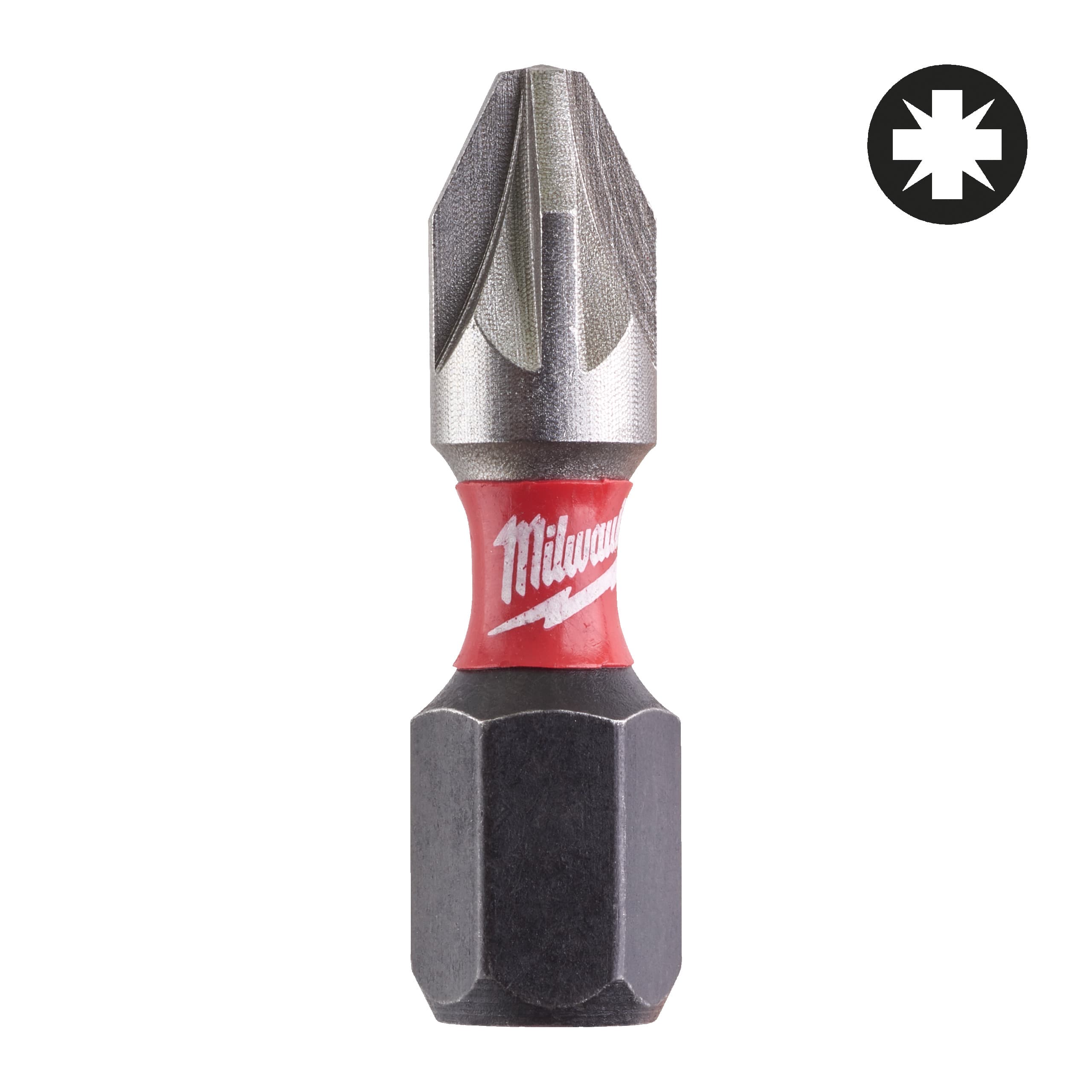 Milwaukee Schroefbit SHOCKWAVE PZ2 25mm (25 stuks)
