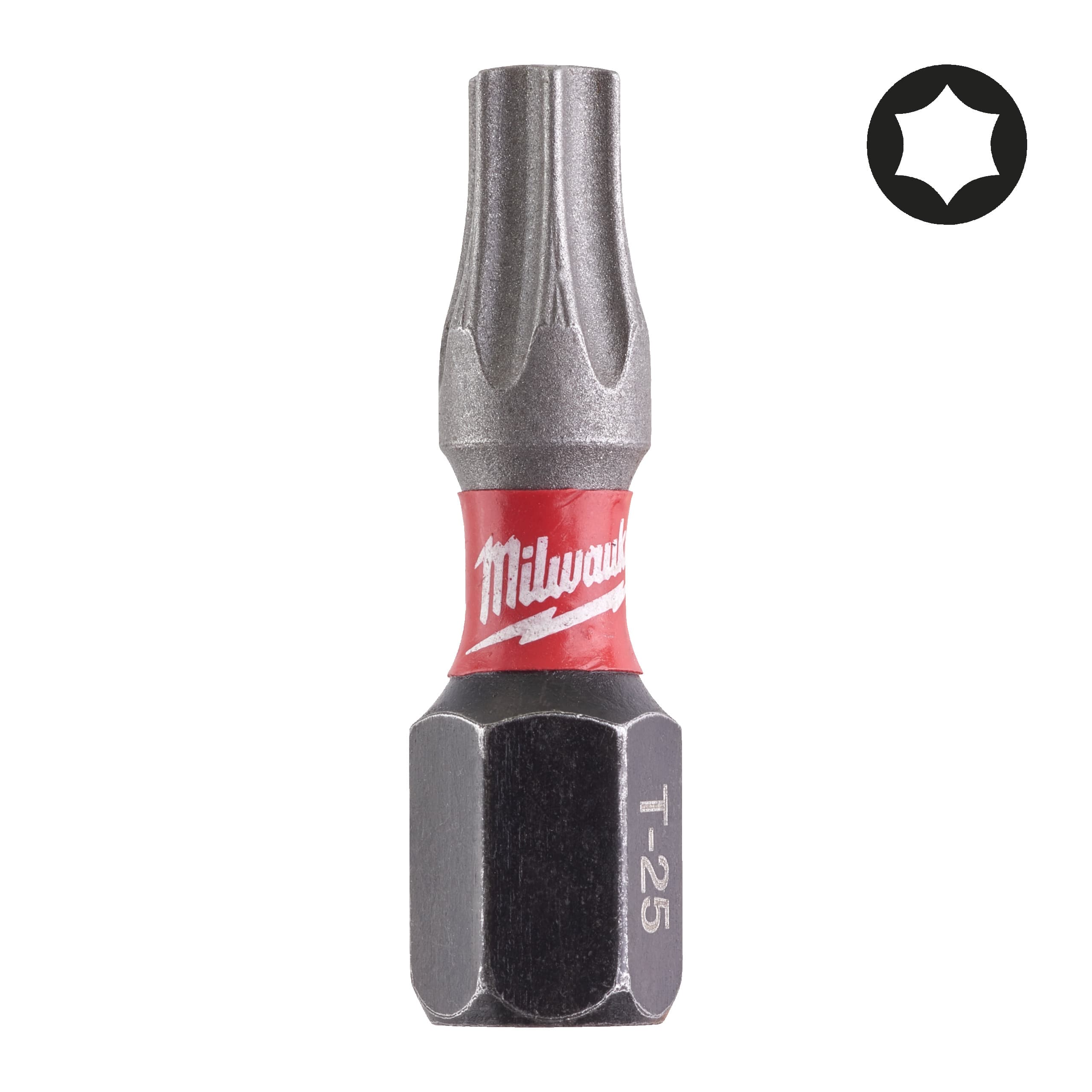 Milwaukee Schroefbit SHOCKWAVE TX25 25mm (25 stuks)