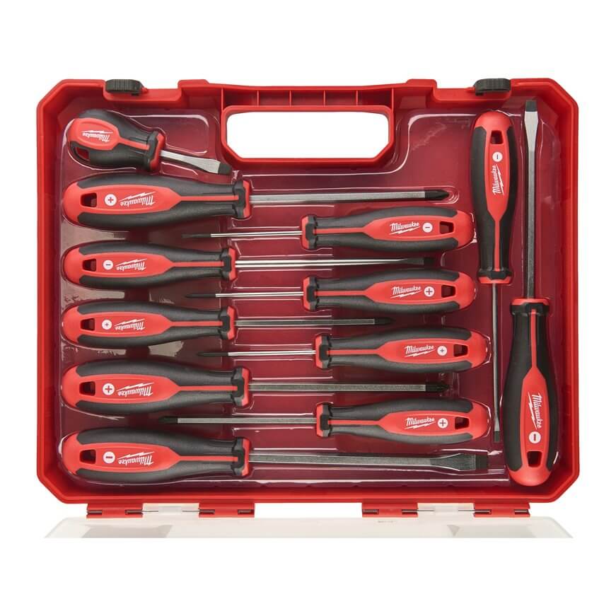 Milwaukee Schroevendraaierset Tri-lobe SL/PH/PZ (12-delig)