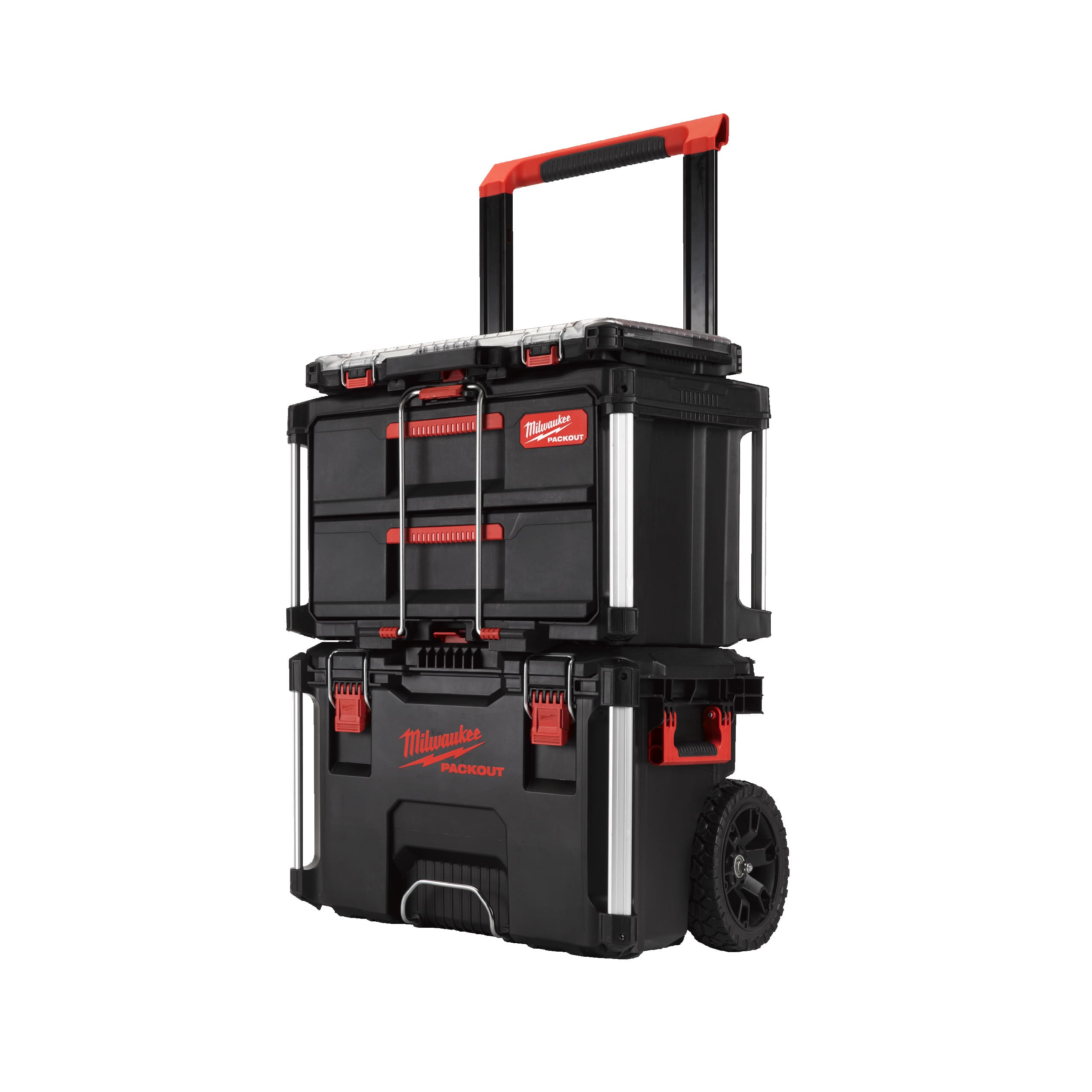 Milwaukee PACKOUT Starter Set 3-delig Trolley, Box 2 drawer, Organiser slim