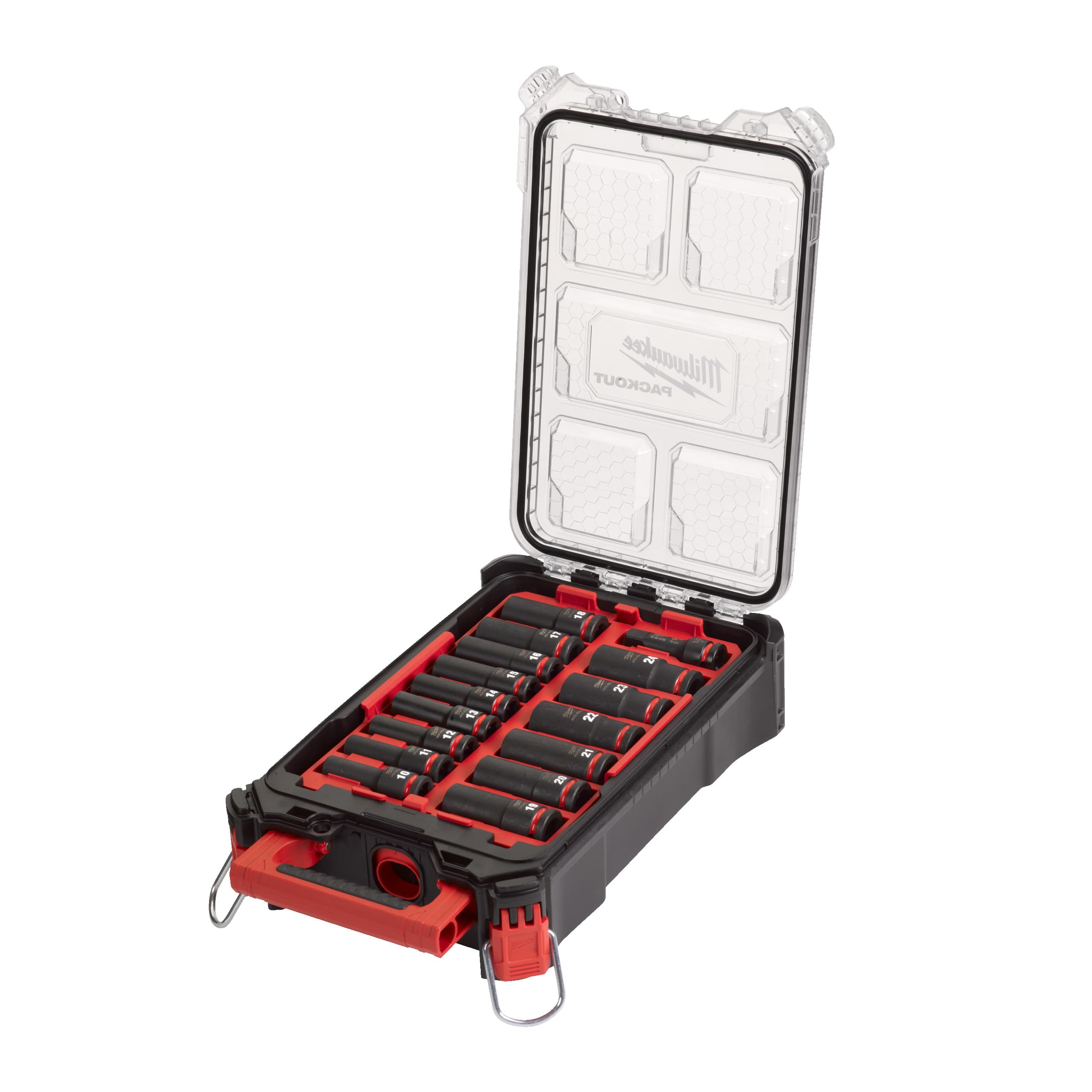 Milwaukee Doppenset PACKOUT SHOCKWAVE 1/2 lang (16-delig) 10-24mm