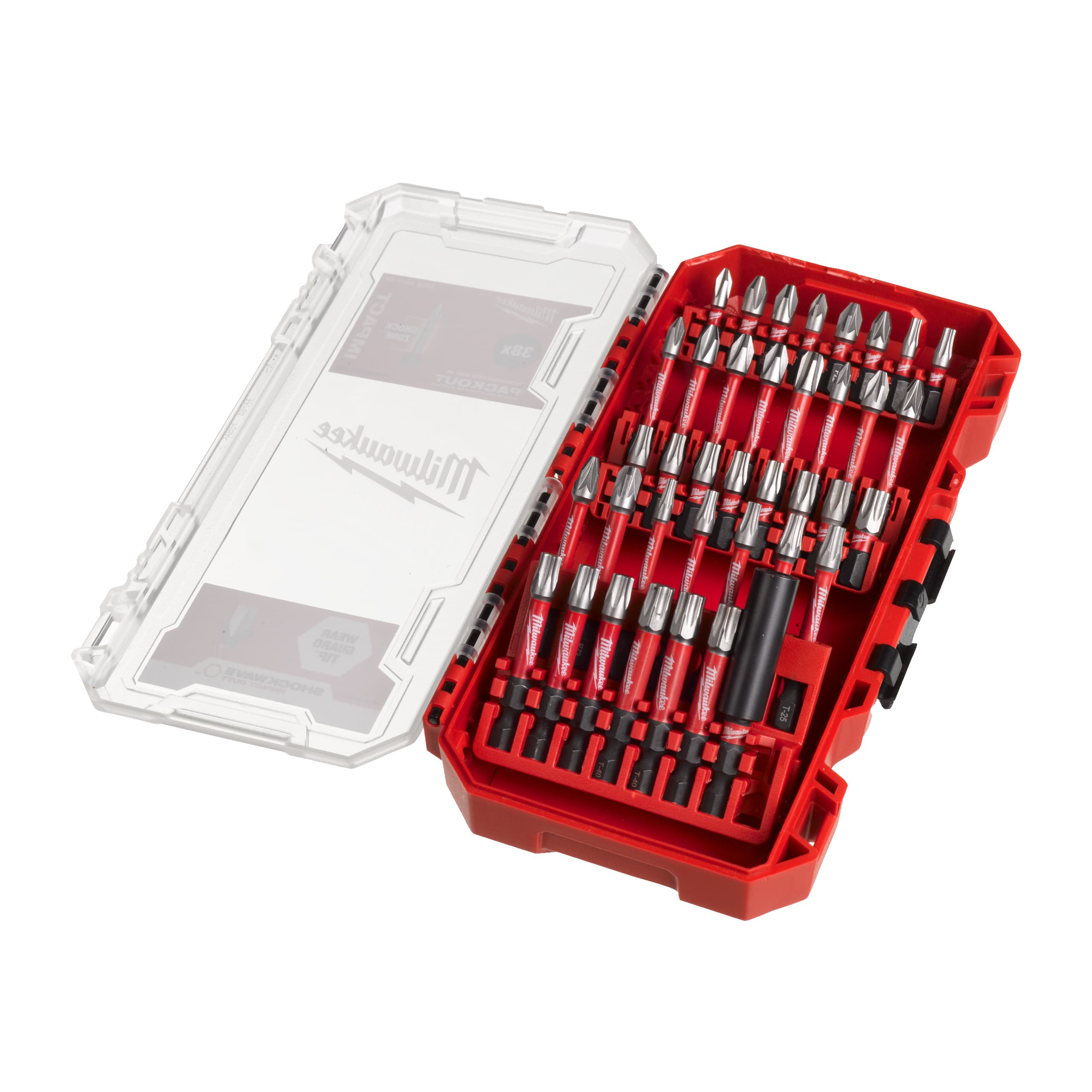 Milwaukee Schroefbitset SHOCKWAVE 38-delig, bits Packout ready