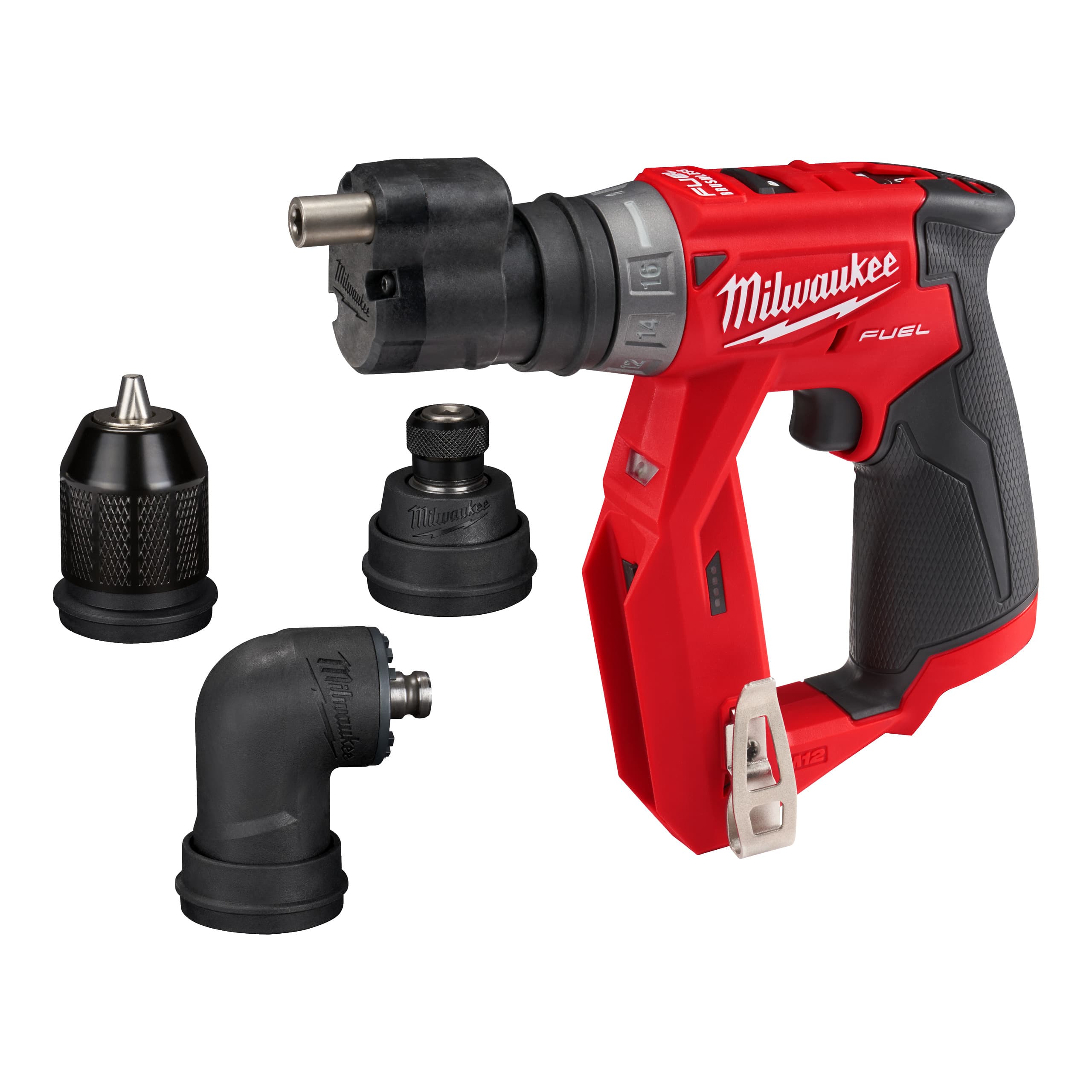 Milwaukee boormachine M12 FDDXKIT-0X 34Nm incl. 4 koppen koffer
