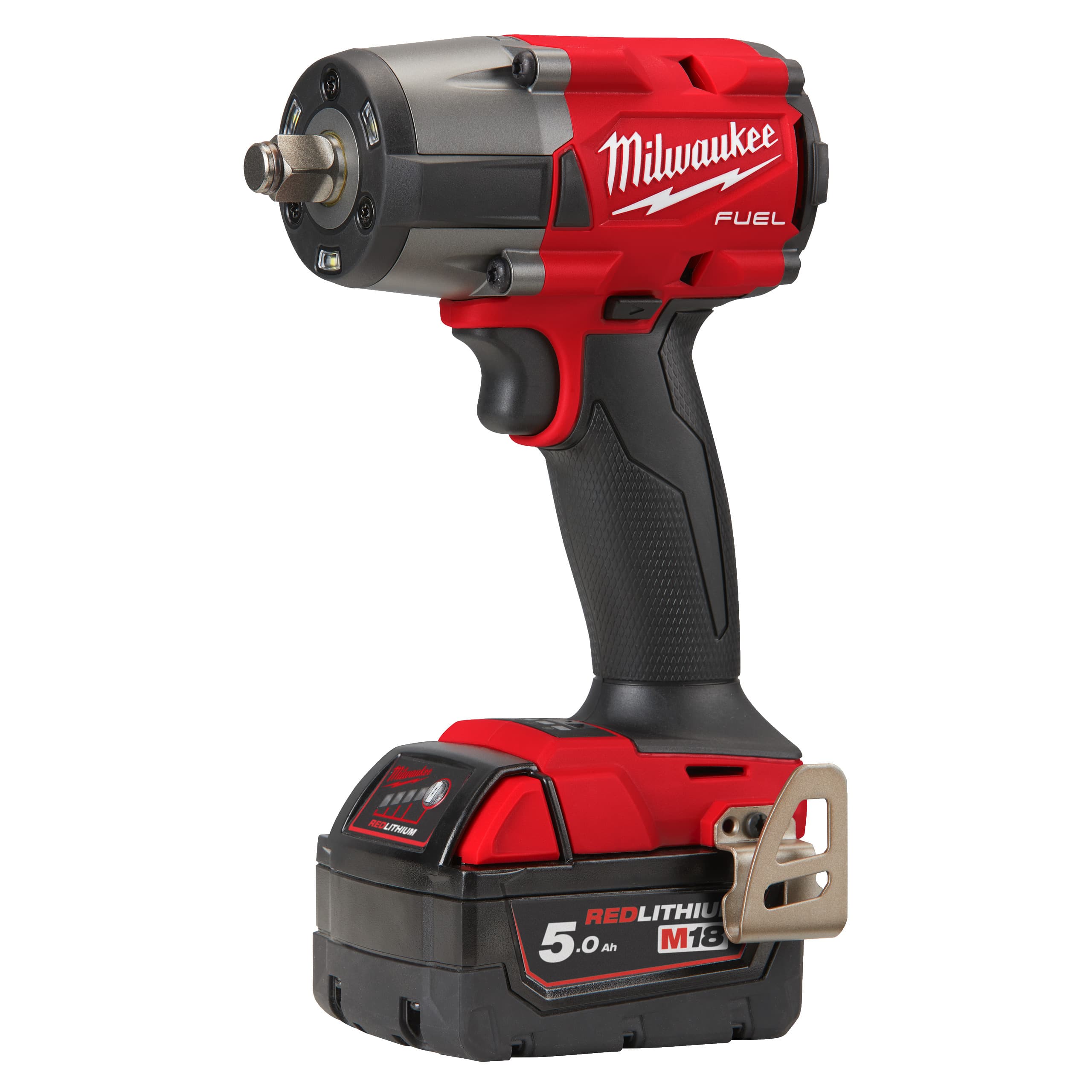 Milwaukee slagmoersleutel M18 FMTIW2F12-502X 1/2″ 745Nm frictiering 2x 5,0Ah FUEL koffer
