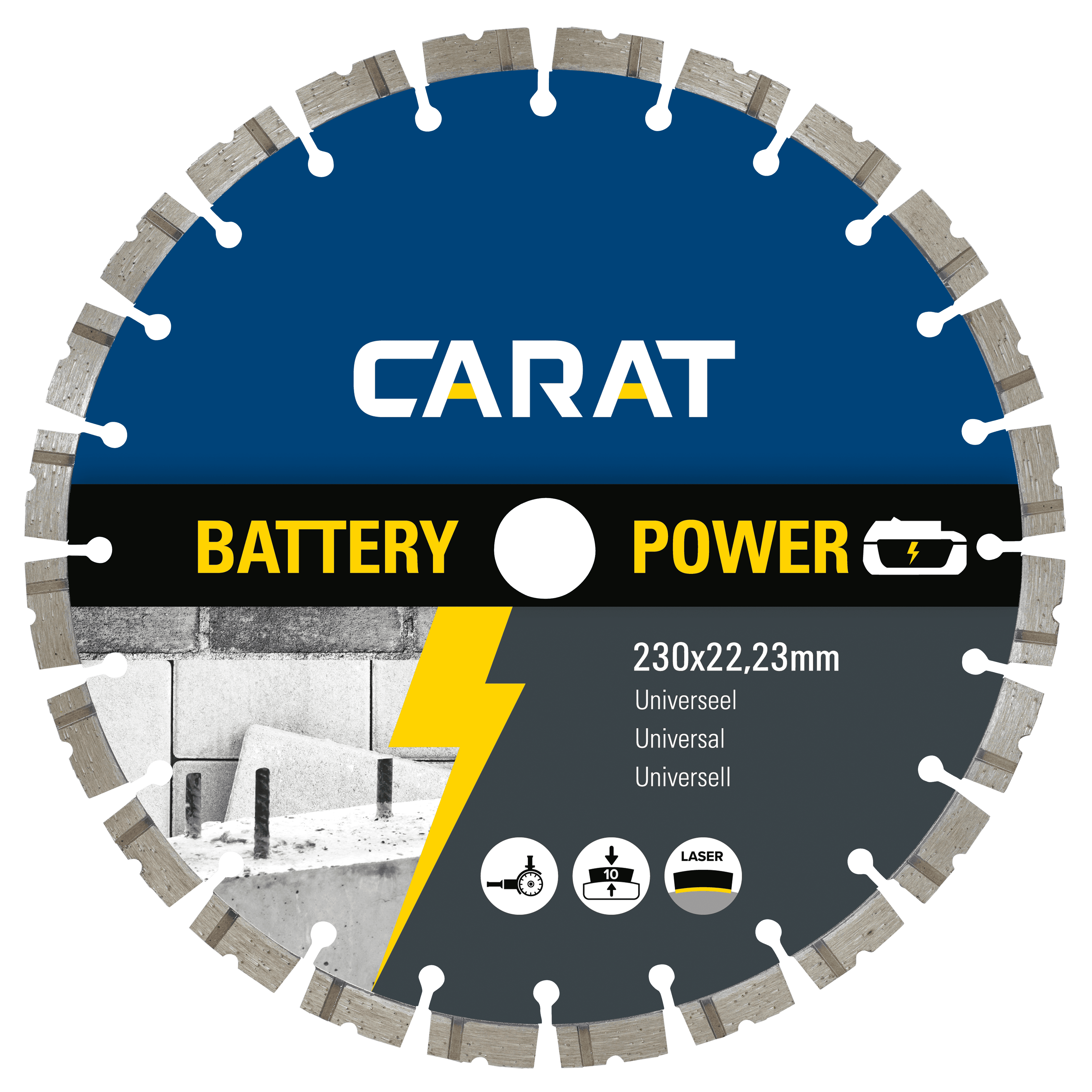 Carat Diamantzaagblad Battery Power Universeel