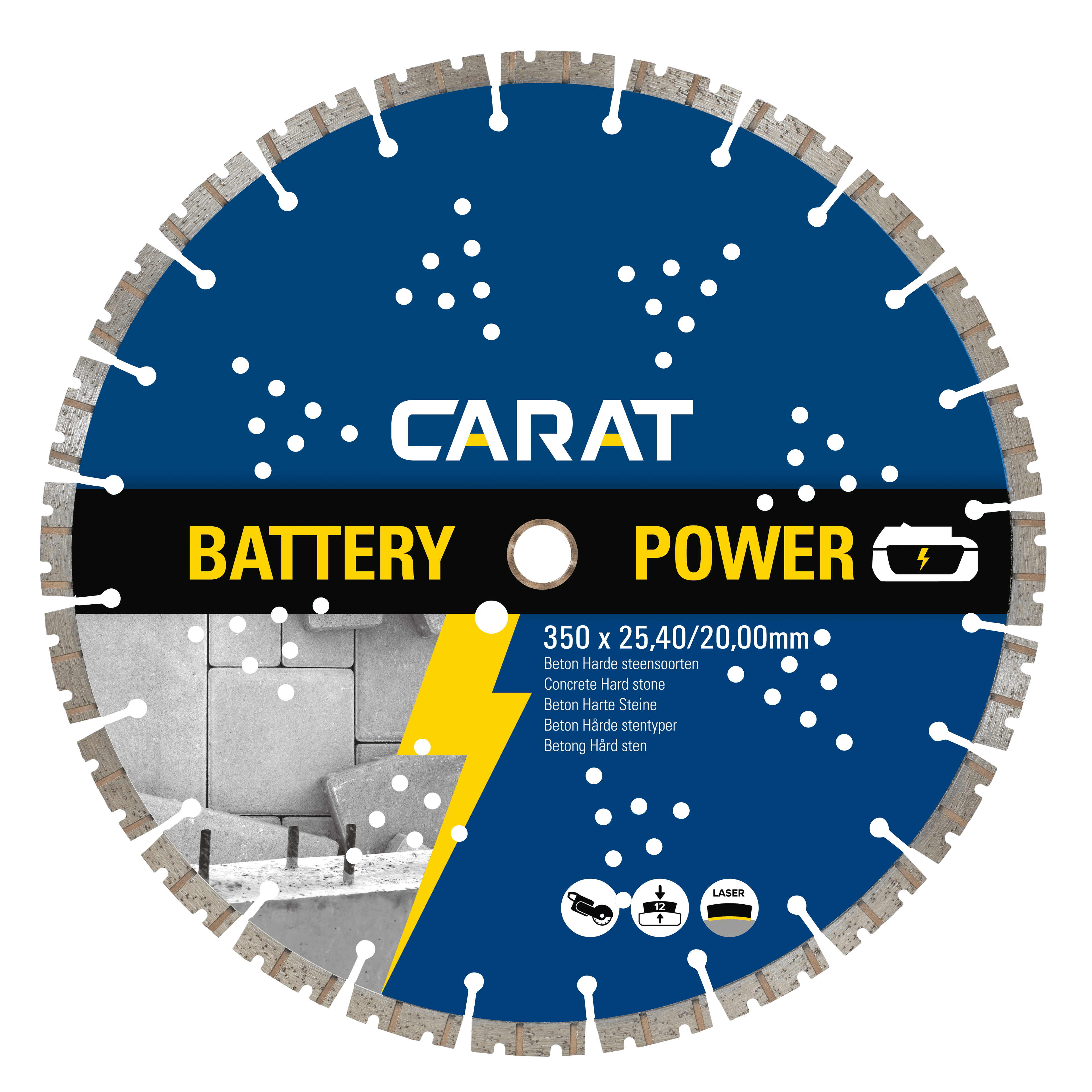 Carat diamantzaagblad CBP beton Battery Power