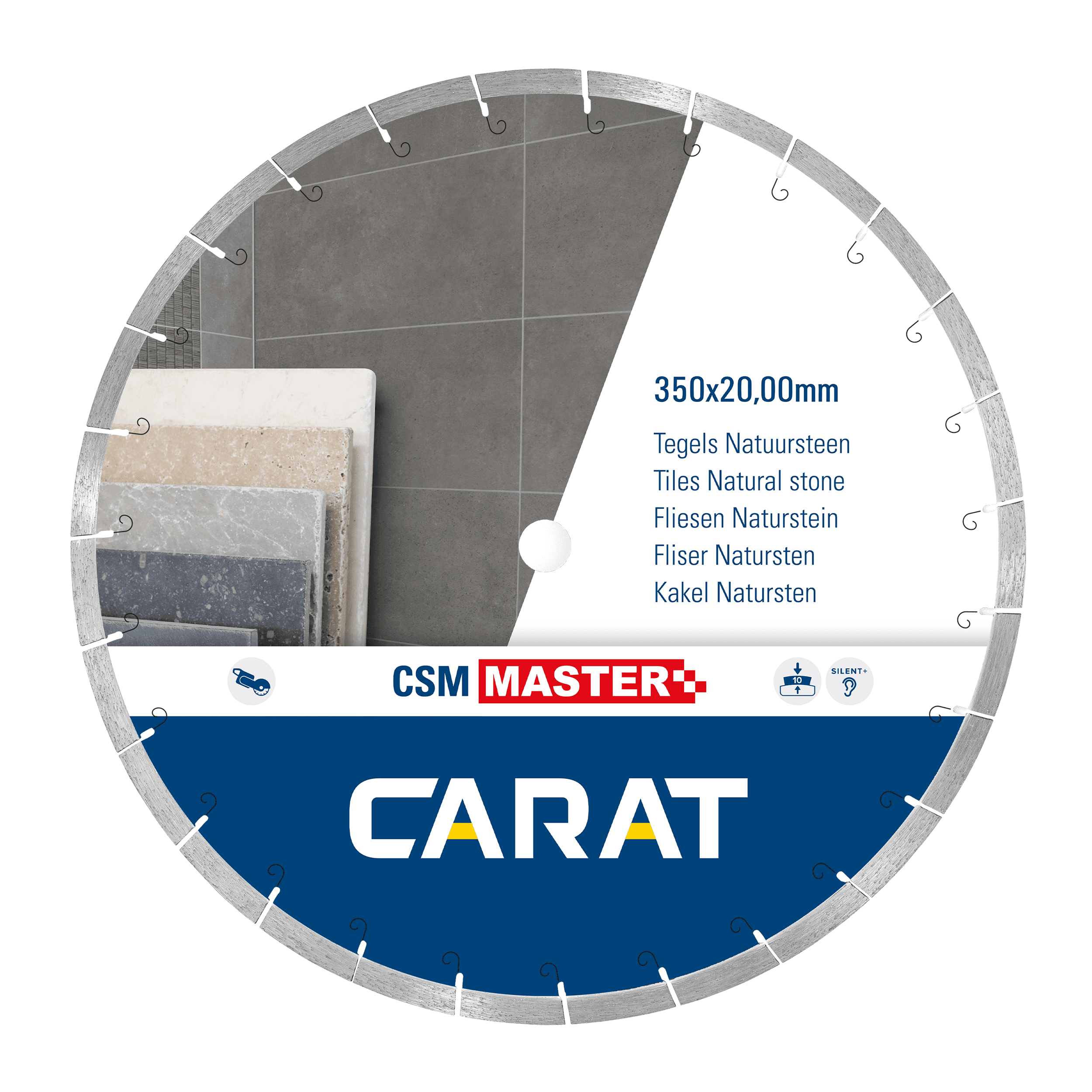 Carat Diamantzaagblad Tegels Ø350x20,00 mm, CSM Master