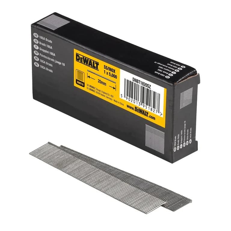 Dewalt minibrads 18Ga ø1.2 - 45mm INOX/RVS 5m DNBT1845SZ DNBT1845SZ