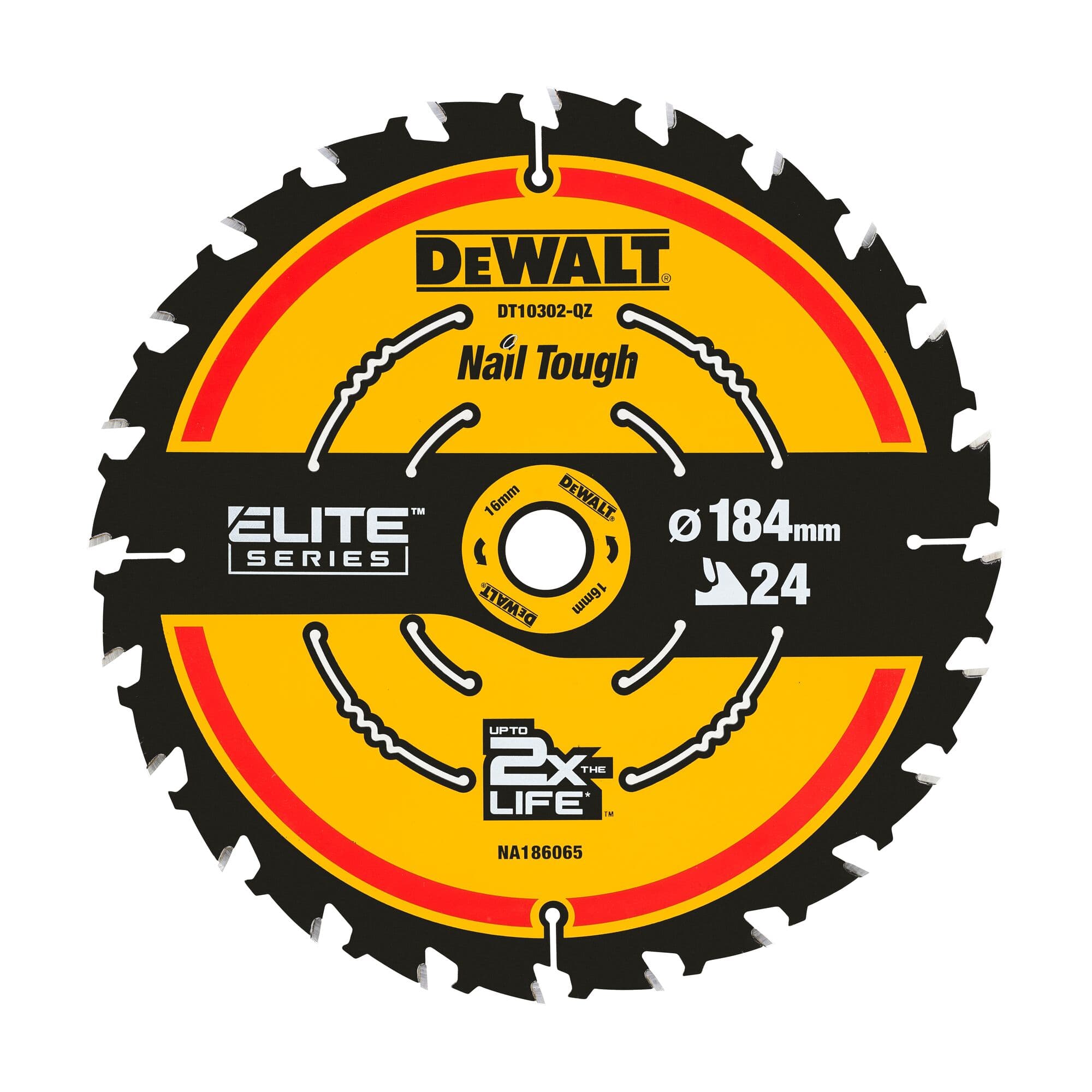 Dewalt Cirkelzaagblad 184x16x1.65 24T Elite DT10302-QZ