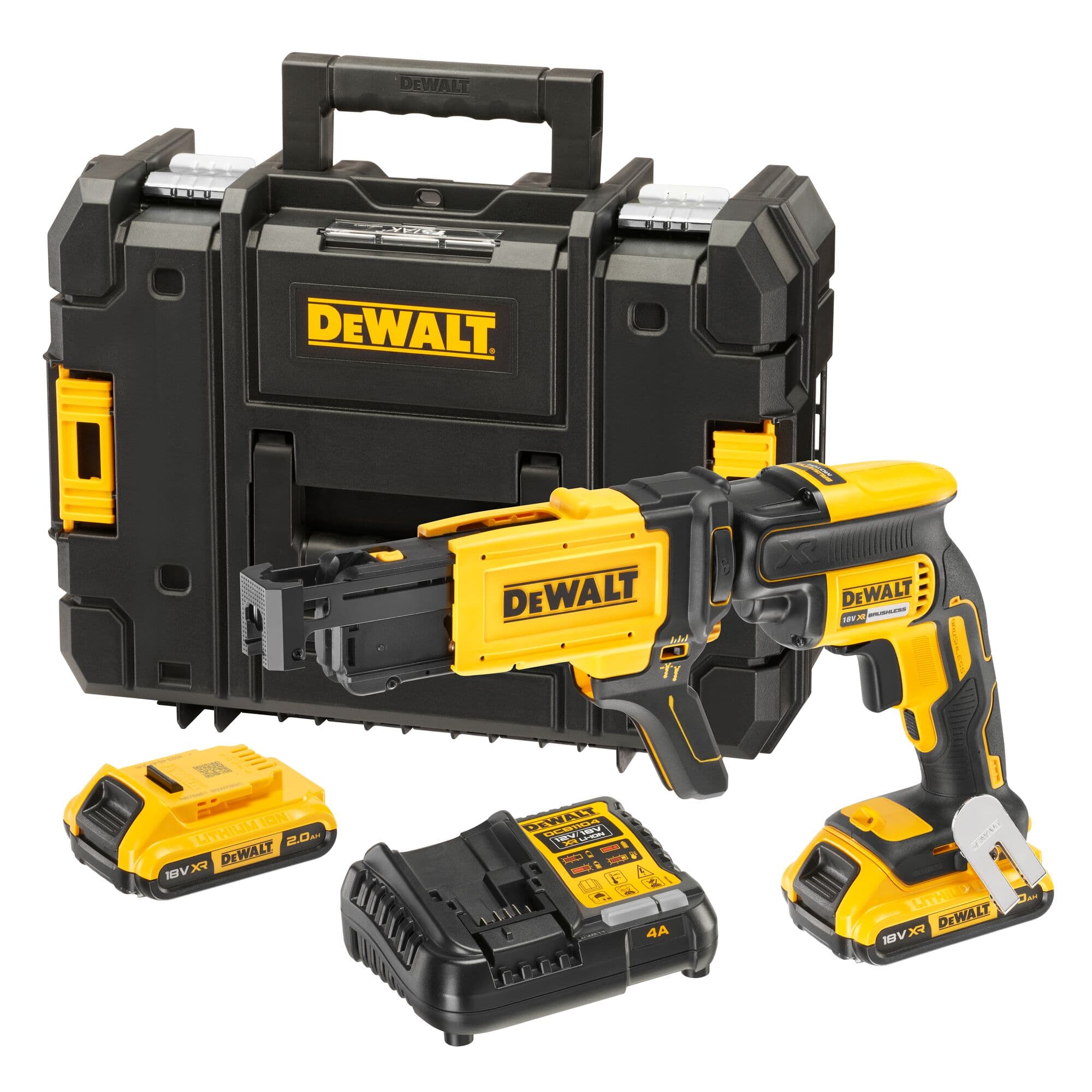 DeWalt schroefautomaat DCF620D2K-QW 4400tpm incl. bandmechanisme 18V 2x 2.0Ah