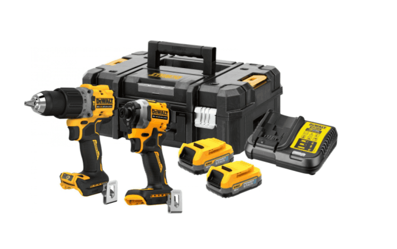 DeWalt combiset DCK2050E2T-QW 2-kit 18V 2x 1.7Ah Powerstack