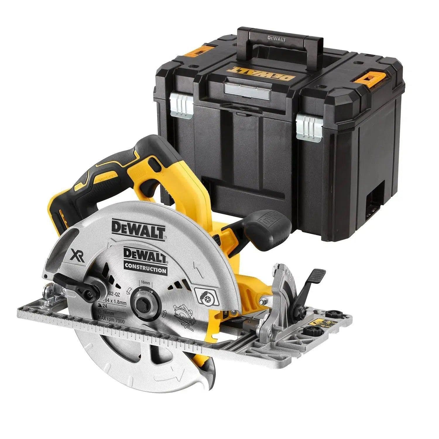 DeWalt cirkelzaag DCS572NT-XJ 184mm geschikt voor geleiderail 18V