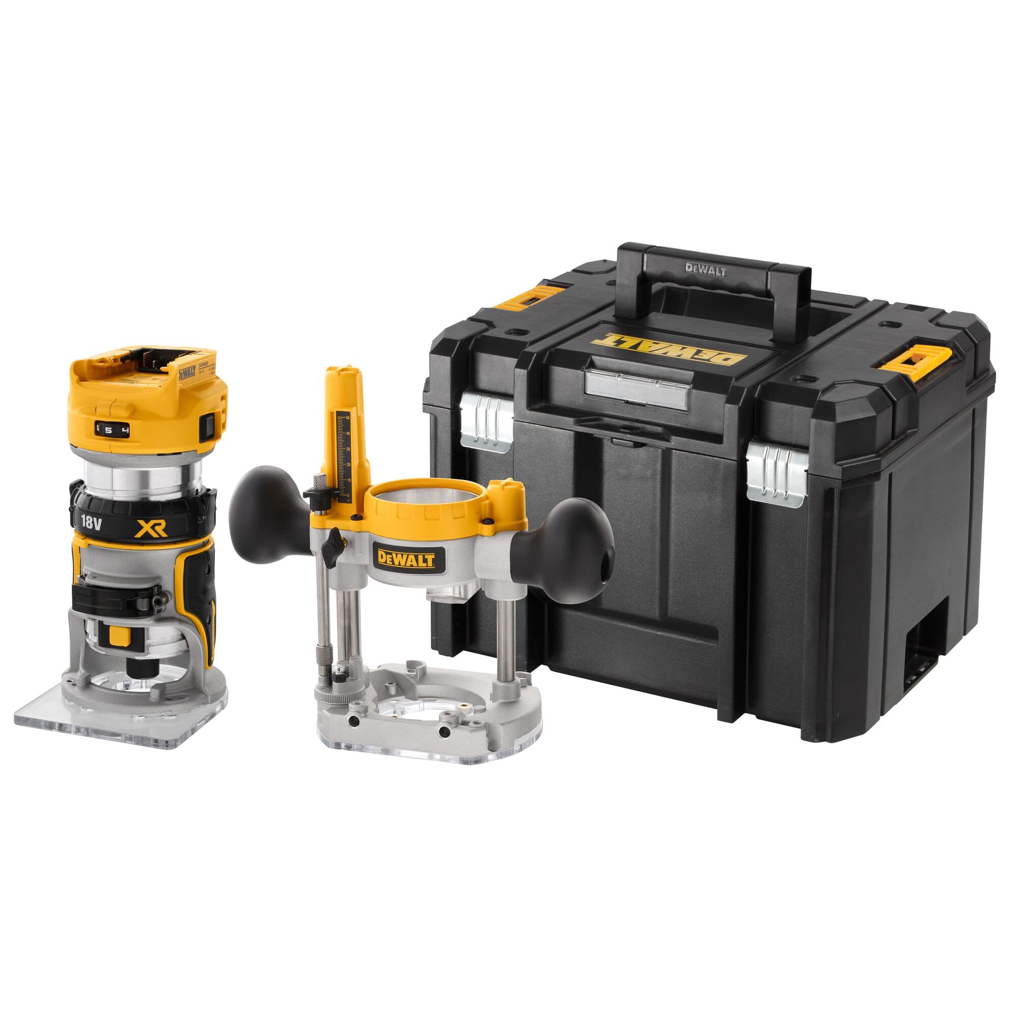 DeWalt bovenfrees DCW604NT-XJ 6-8mm incl. kantenfrees zool 18V