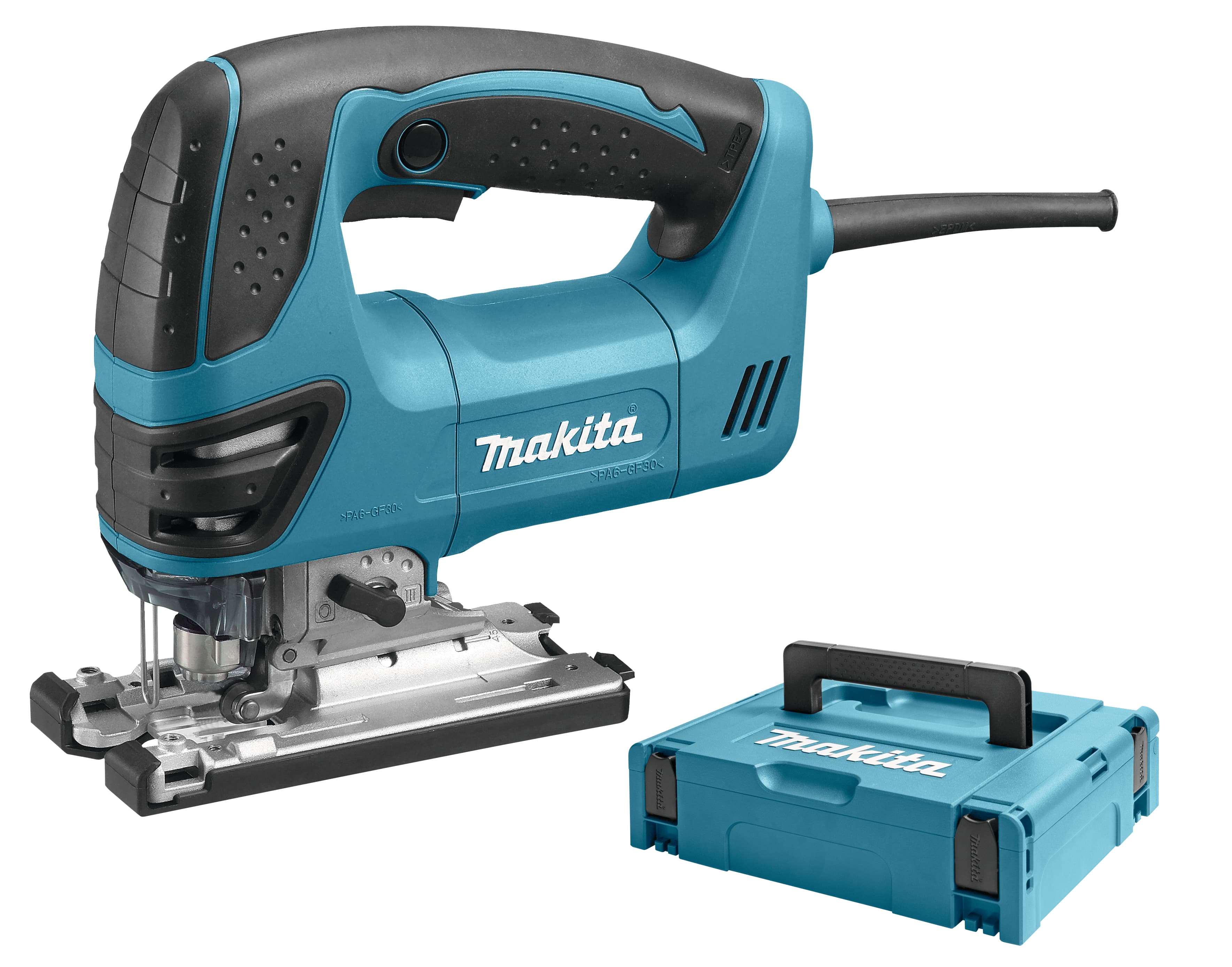 Makita decoupeerzaag 4350FCTJ beugelgrip 230V 720W Mbox