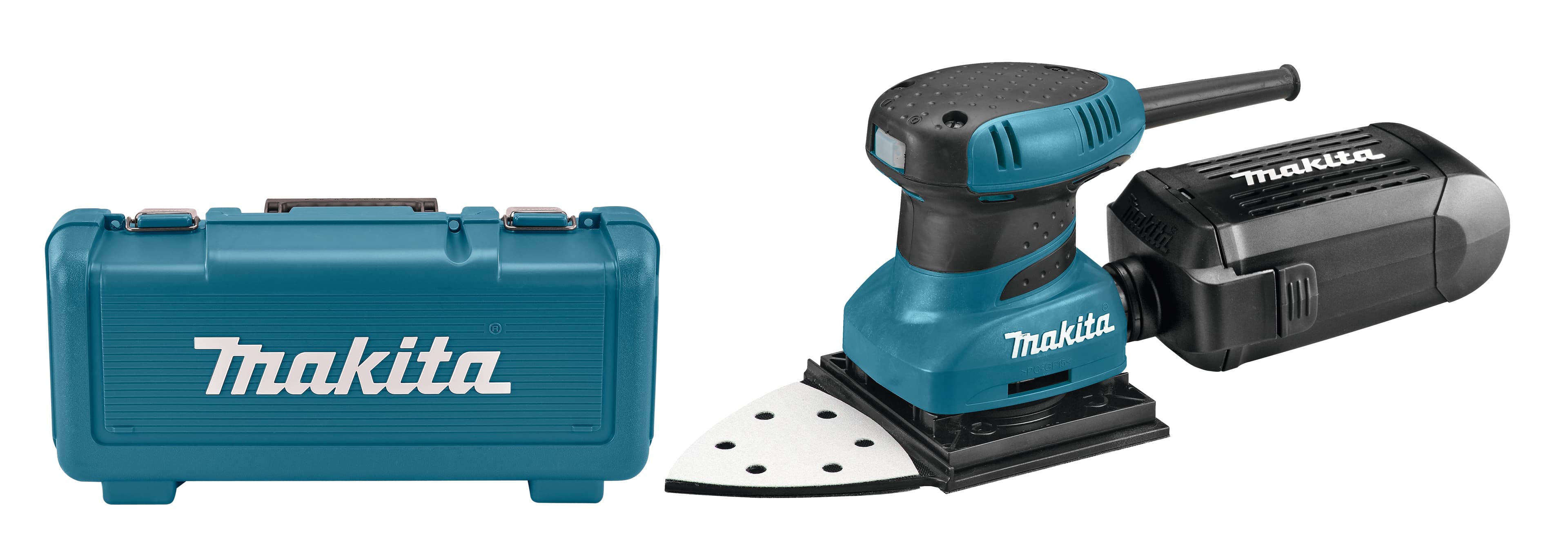 Makita deltaschuurmachine BO4565K 114x140mm velcro 230V 200W koffer