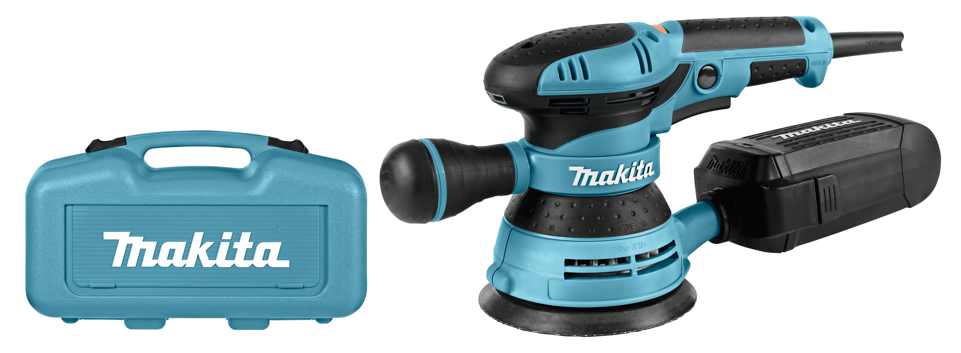 Makita excentrische schuurmachine BO5041K 125mm 230V 300W koffer
