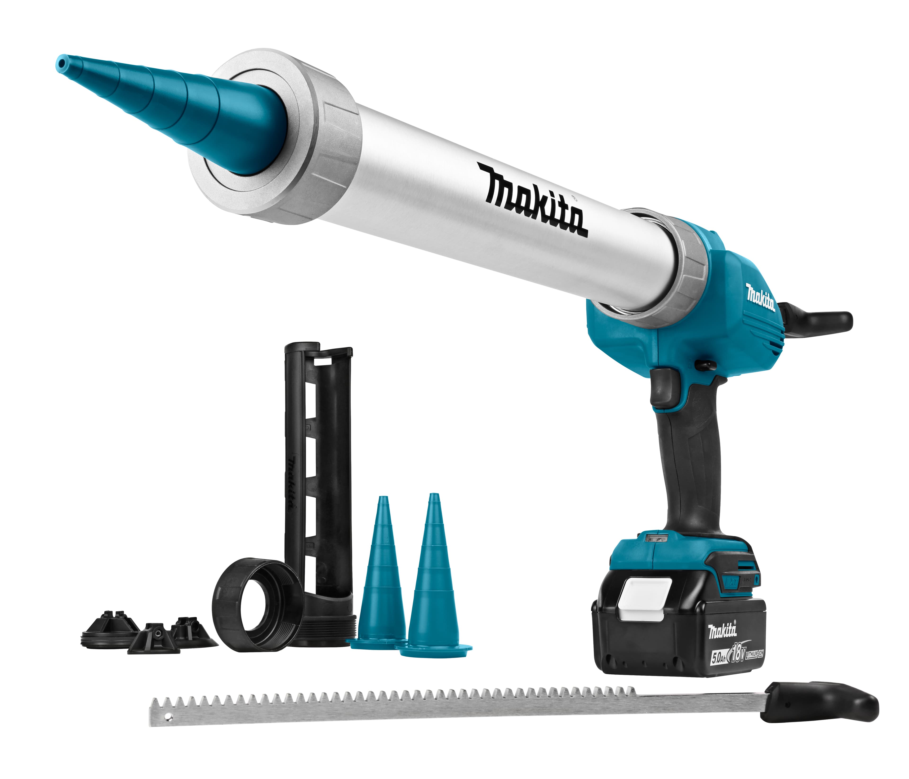 Makita kitspuit DCG180RTX koker+worsthouder 310ml+600ml 18V 1x 5.0Ah