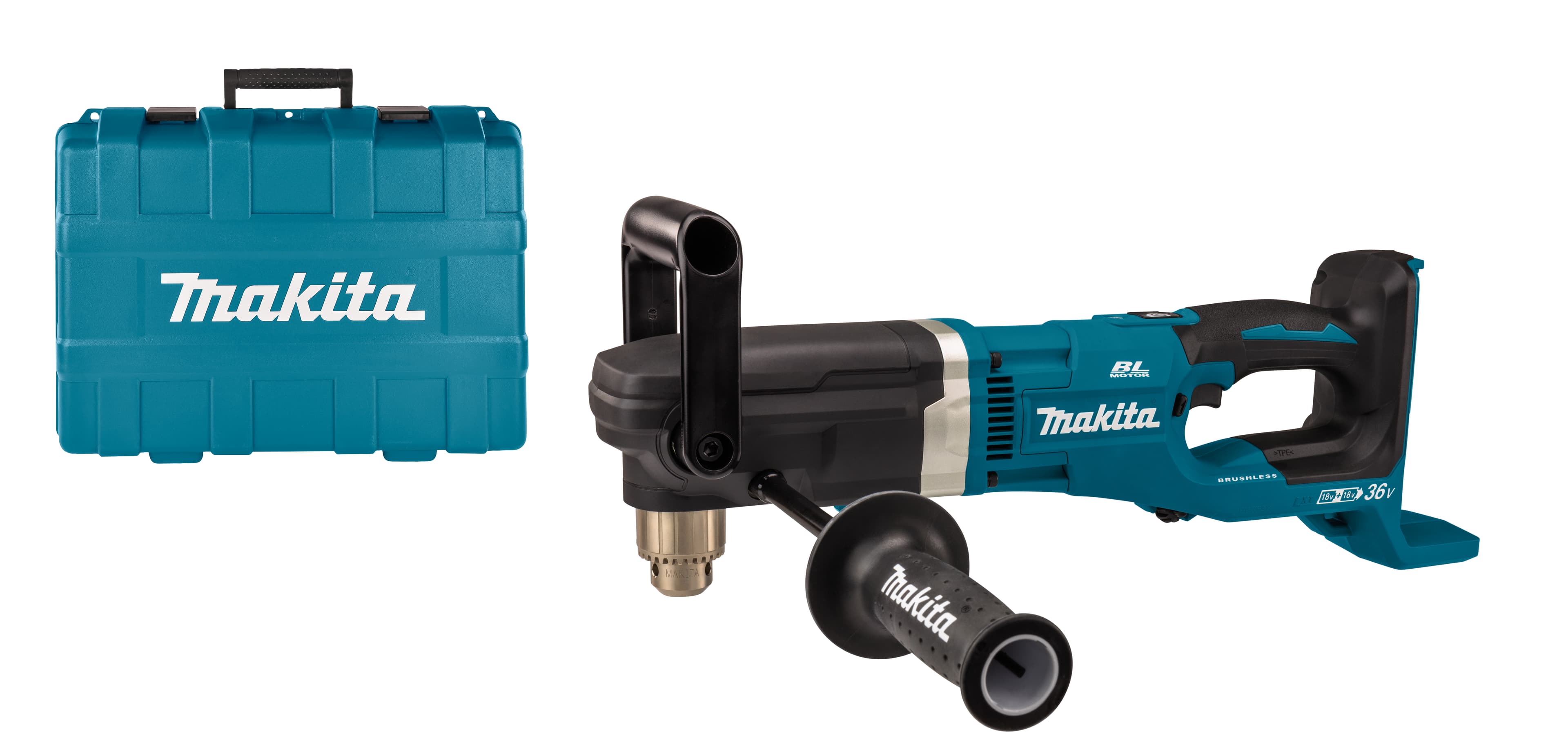 Makita haakse boormachine DDA460ZK tandkransboorkop 2 snelheden 2x18V koffer