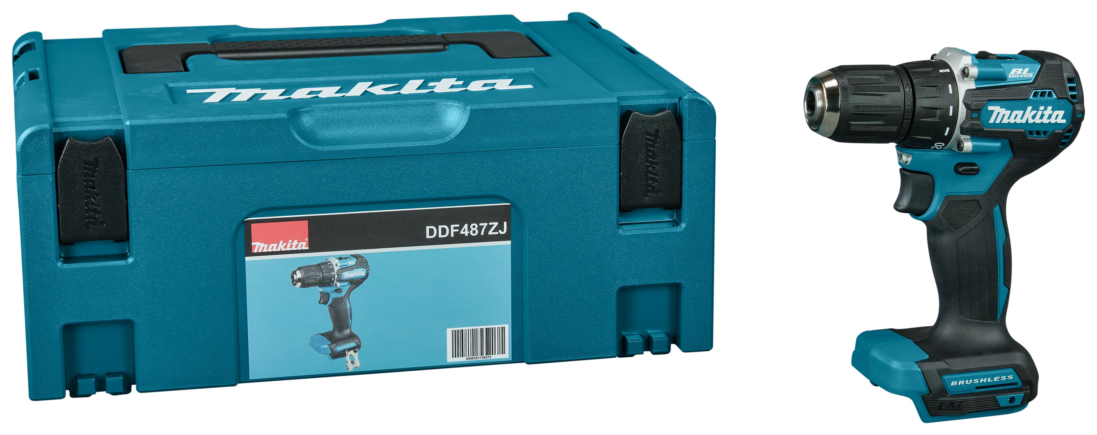 Makita boormachine DDF487ZJ 40Nm 18V Mbox