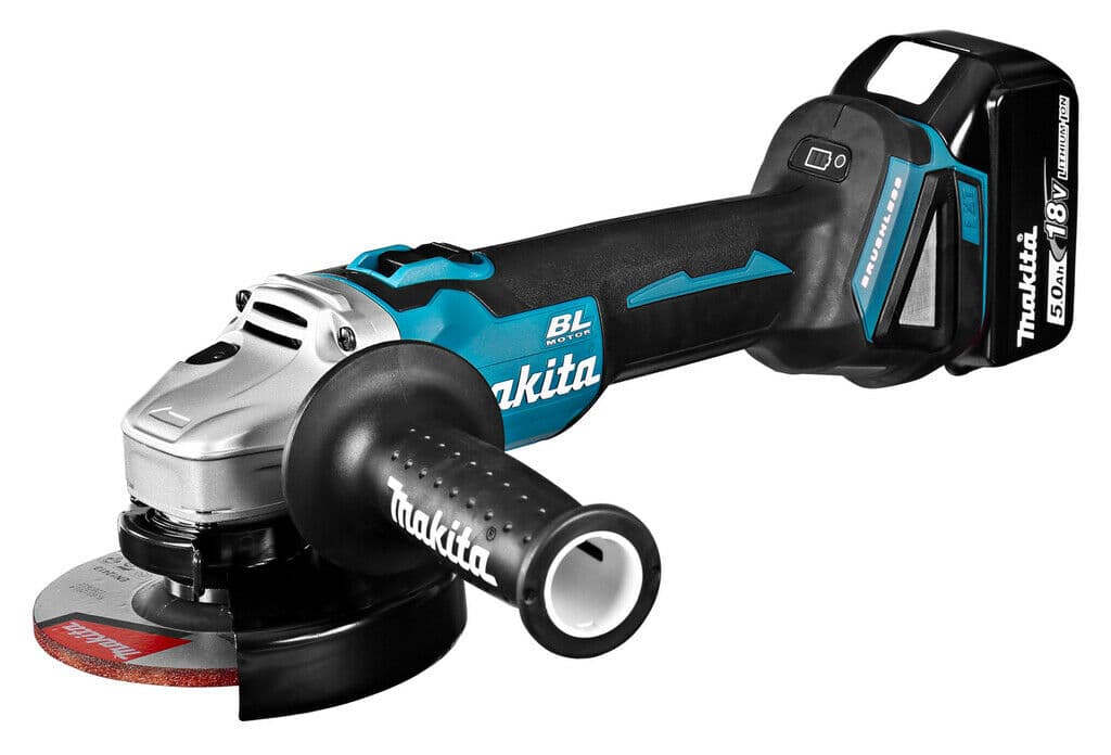 Makita haakse slijper DGA504RTJ 125mm 18V 2x 5.0Ah Mbox