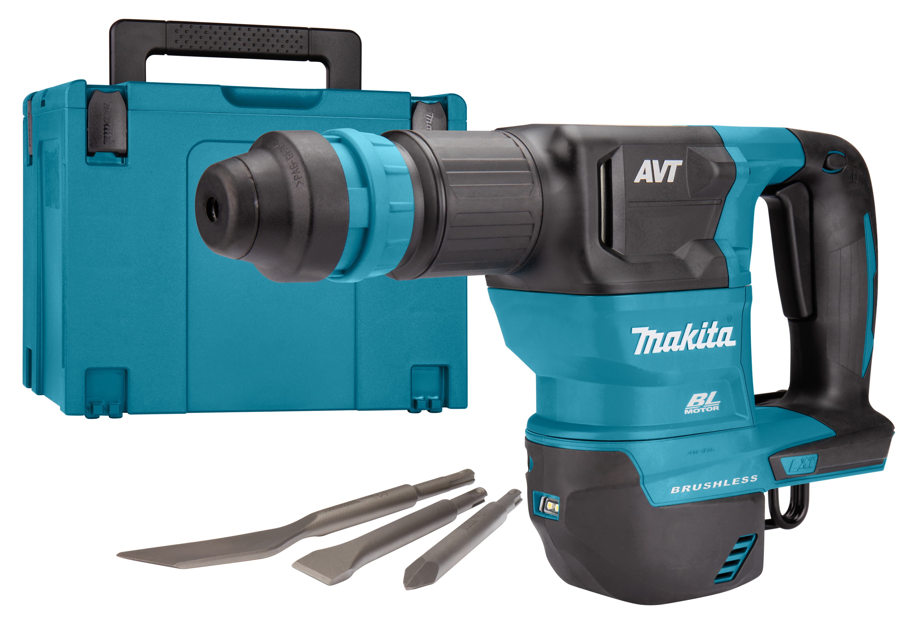 Makita breekhamer DHK180ZJ SDS-plus 3.0J 2.8kg schraper 18V Mbox