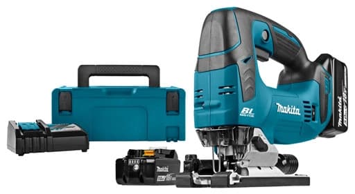 Makita decoupeerzaag DJV182RTJ beugelgrip 18V 2x 5.0Ah Klik systeem Mbox