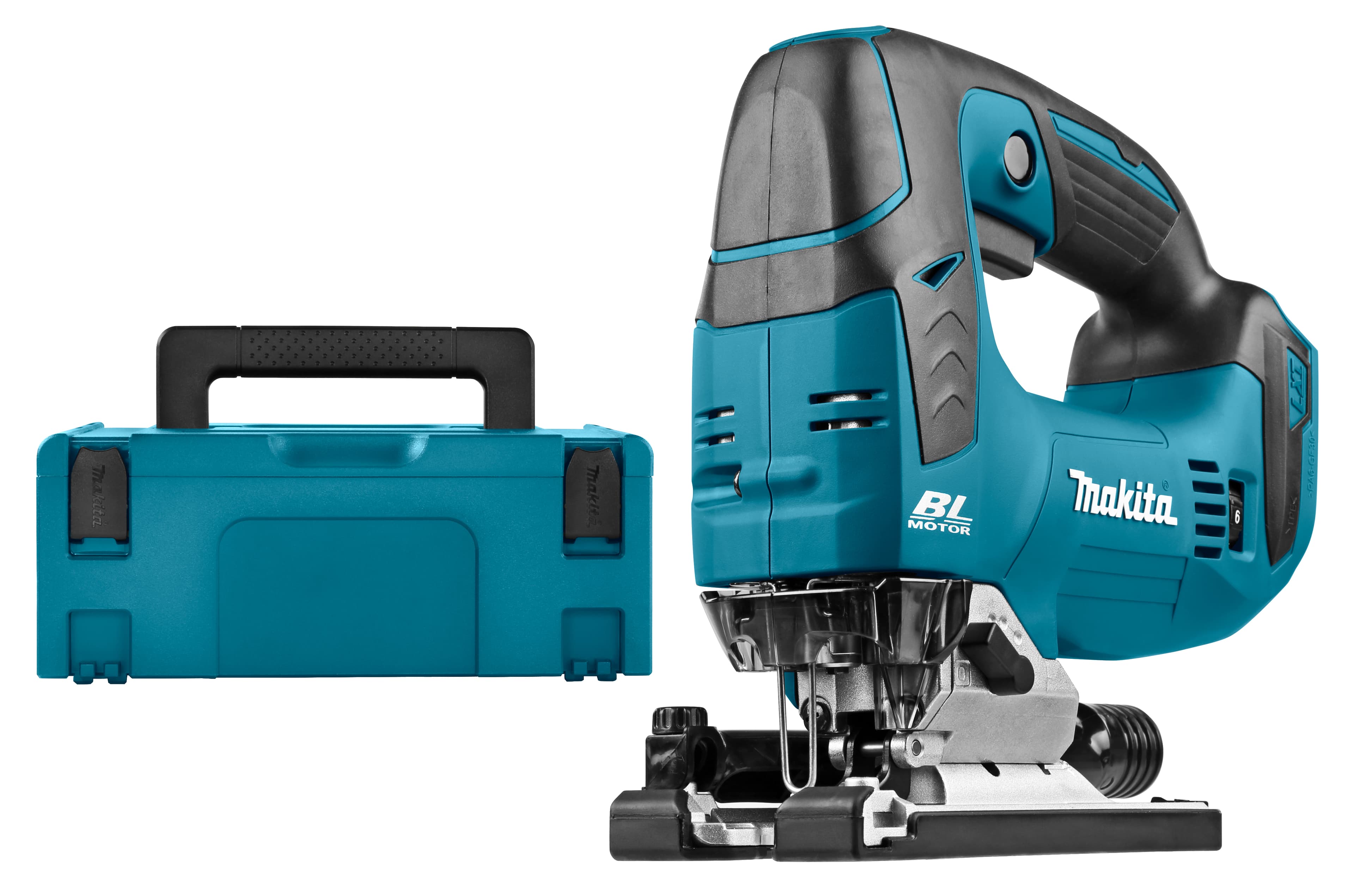 Makita decoupeerzaag DJV182ZJ beugelgrip Klik systeem 18V Mbox