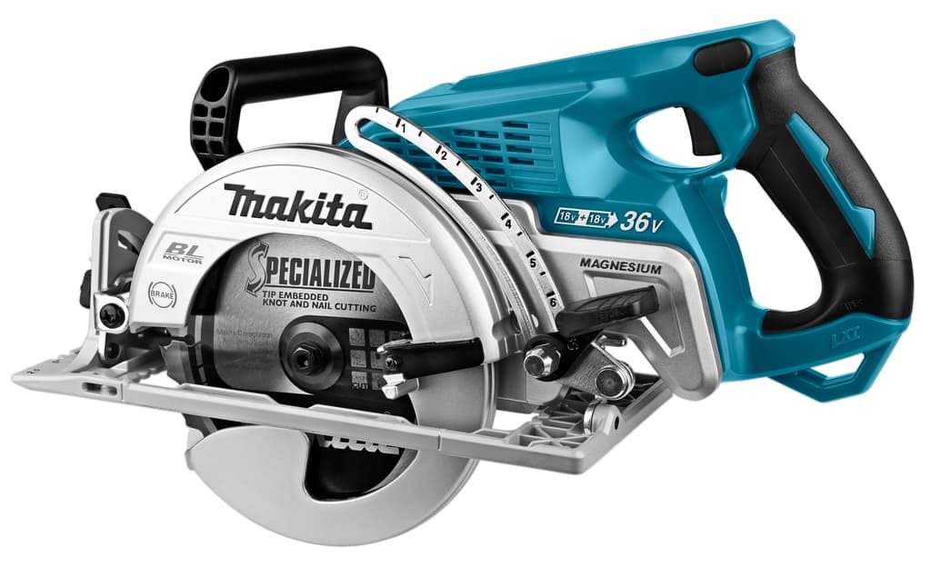 Makita cirkelzaag DRS780Z 185mm achterhandgreep 2x18V
