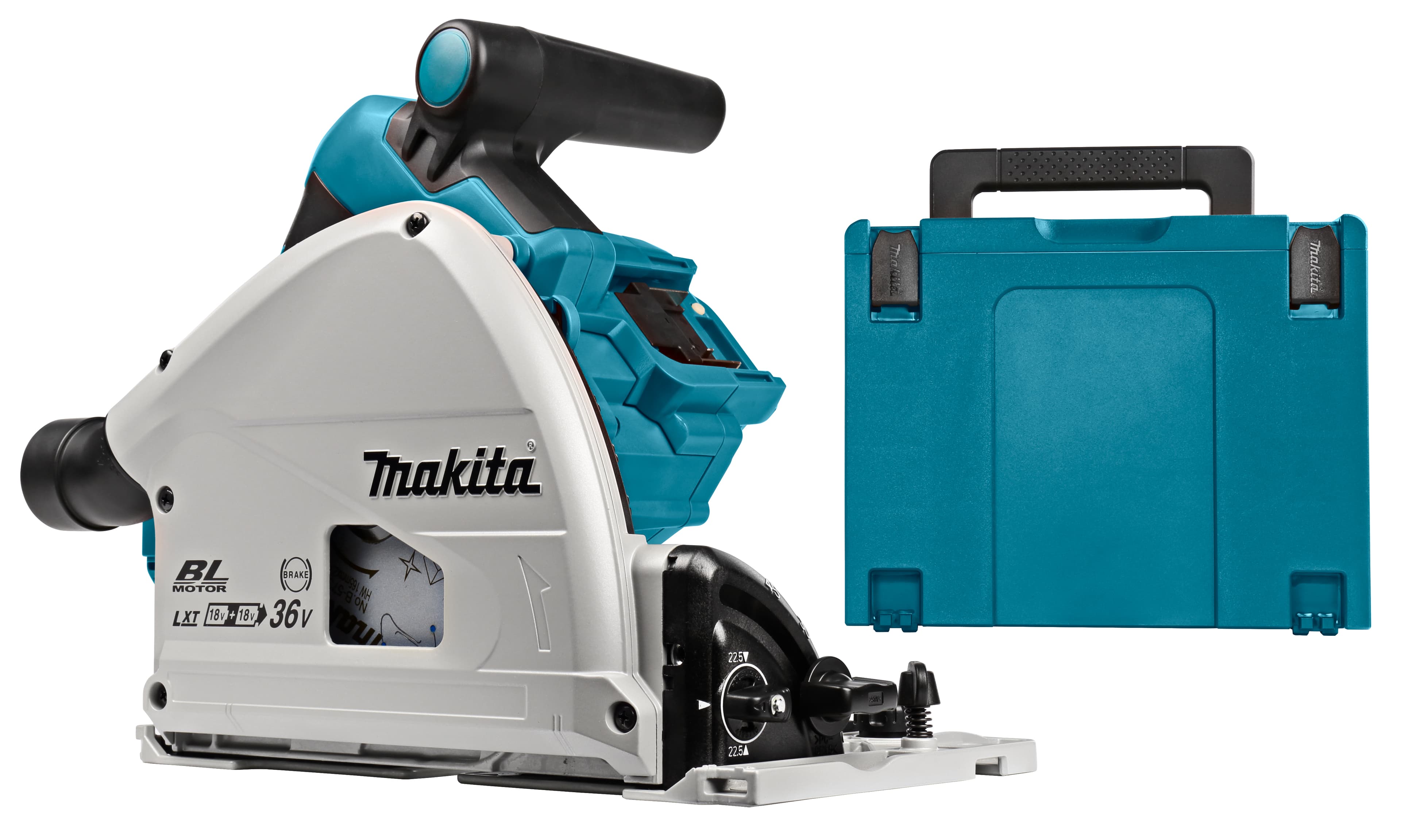 Makita invalzaag DSP600ZJ 165mm 2x18V Mbox